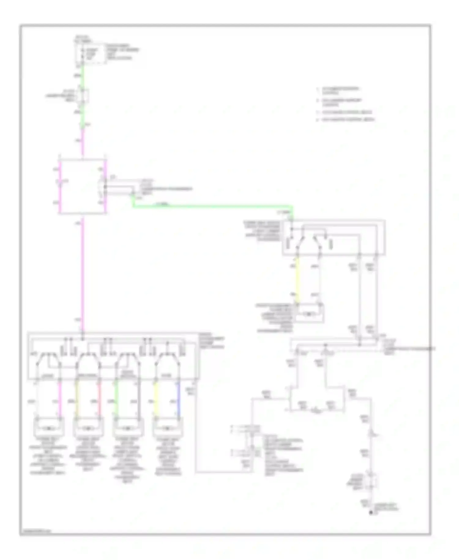 Wiring diagram front vertical for Toyota Avalon XX30 facelift 2 (2010-2012) (2 of 2)