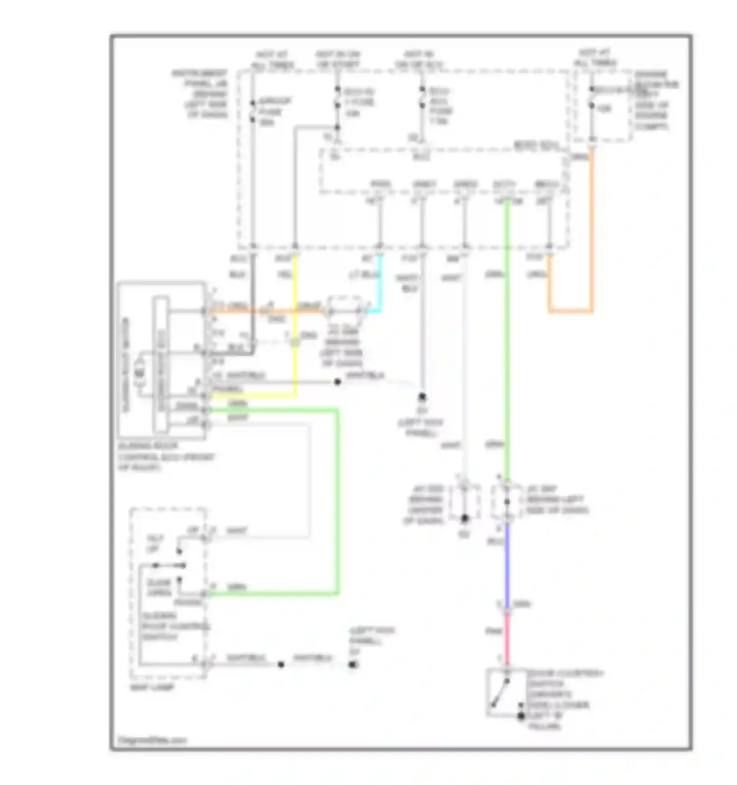 Wiring diagram grn for Toyota Avalon XX30 facelift 2 (2010-2012) (54 of 100)