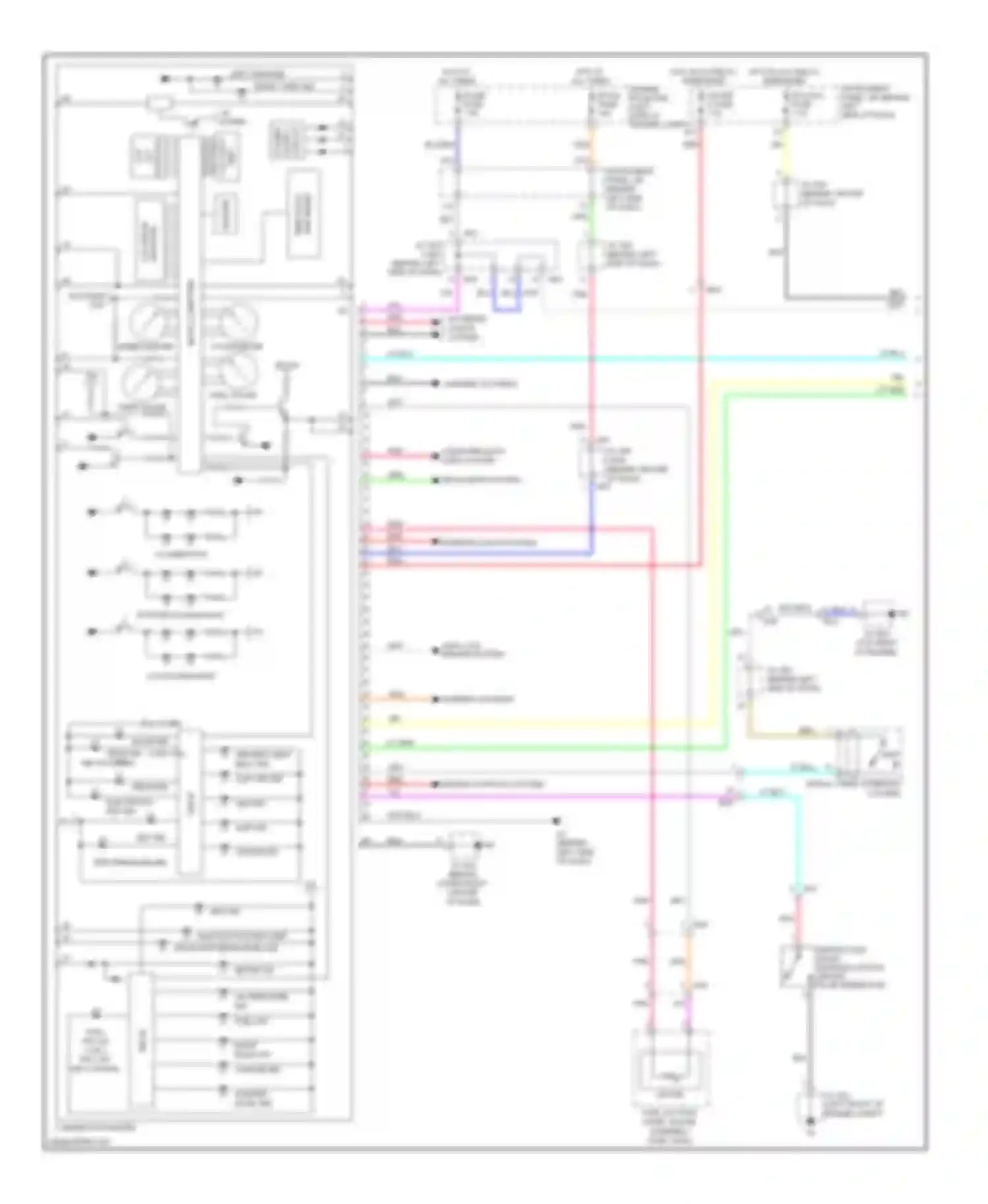 Wiring diagram headlights system for Toyota Avalon XX30 facelift 2 (2010-2012) (4 of 9)