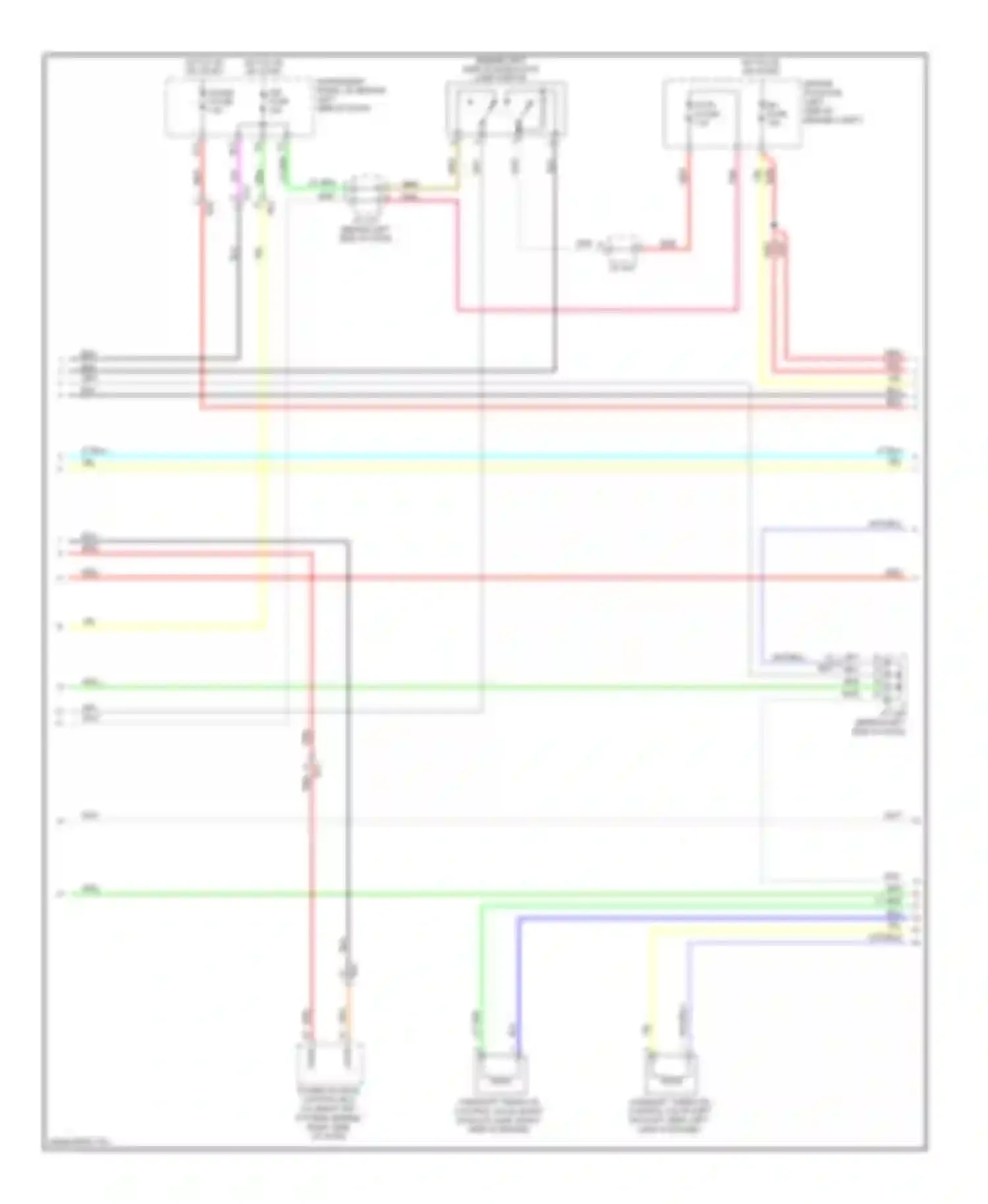 Wiring diagram hot in on or start for Toyota Avalon XX30 facelift 2 (2010-2012) (10 of 28)