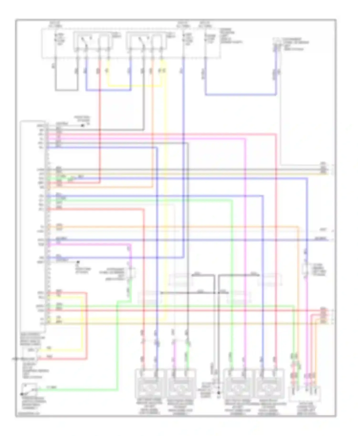 Wiring diagram left rear speed sensor for Toyota Avalon XX30 facelift 2 (2010-2012) (1 of 2)