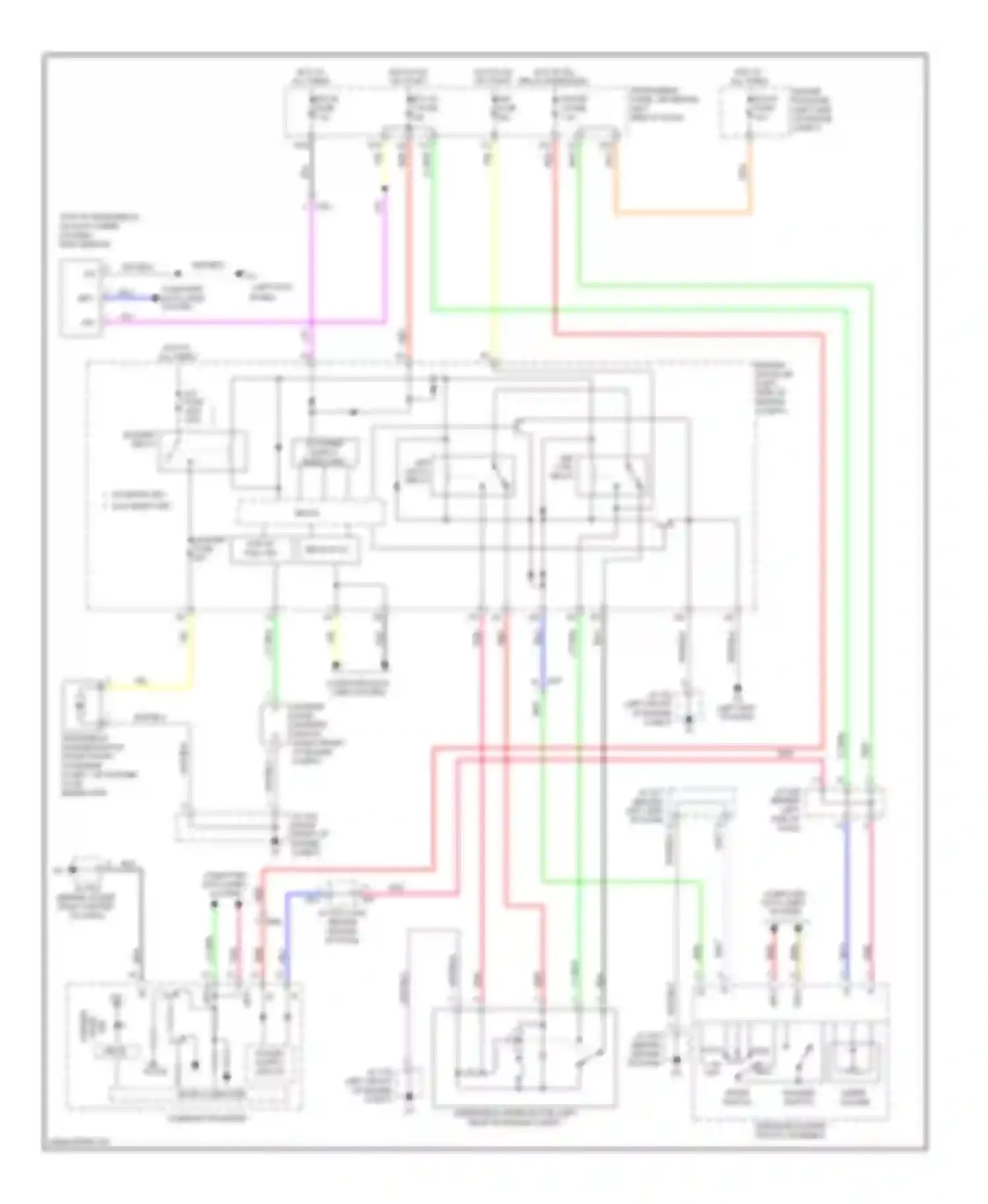 Wiring diagram rain sensor for Toyota Avalon XX30 facelift 2 (2010-2012) (3 of 3)