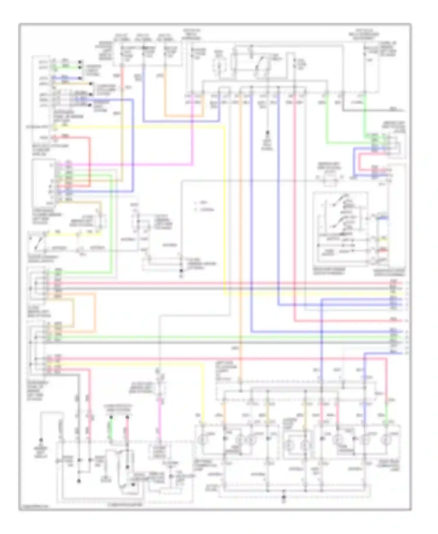 Wiring diagram right rear combination lamp for Toyota Avalon XX30 facelift 2 (2010-2012) (2 of 3)