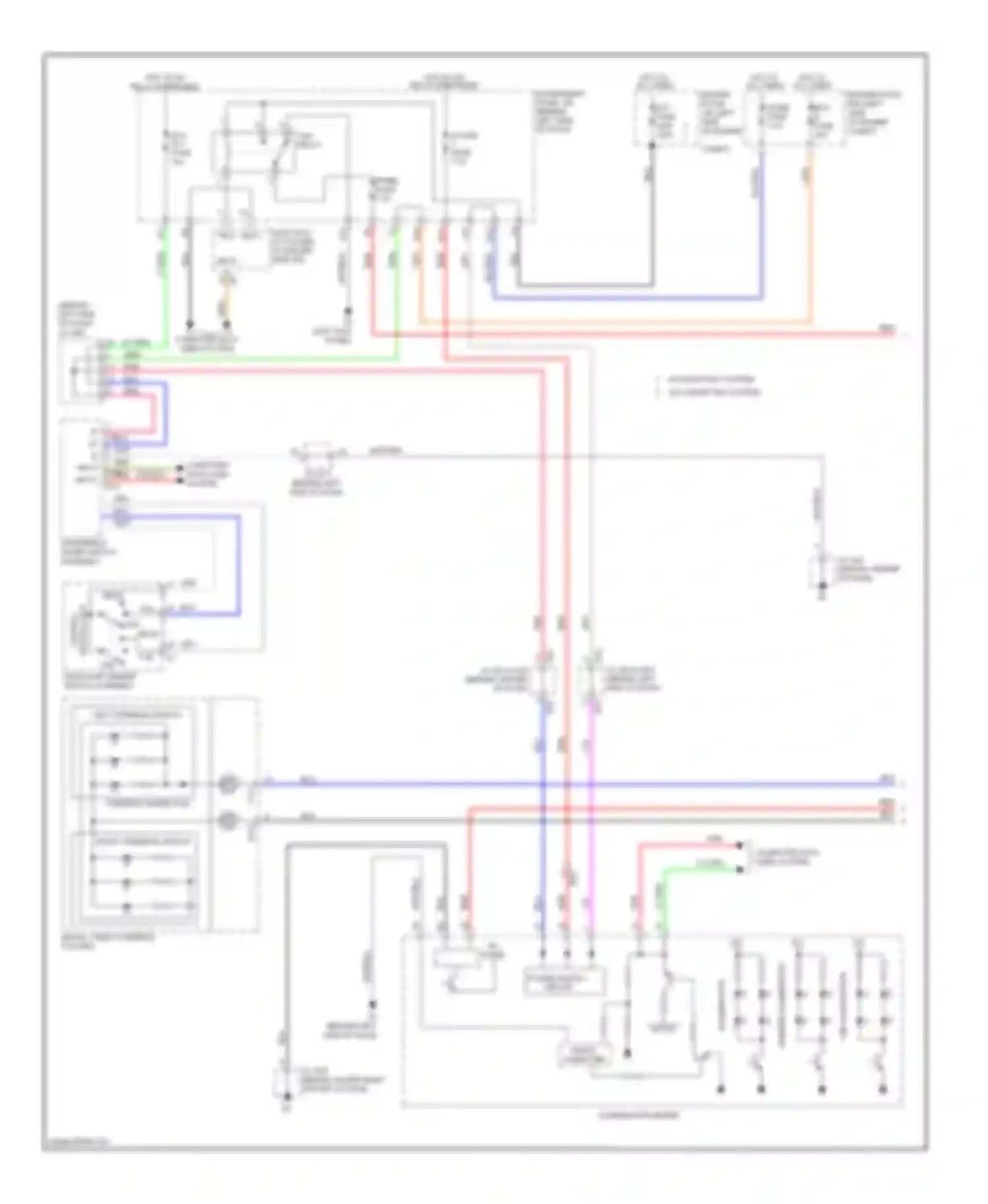 Wiring diagram windshield wiper switch assembly for Toyota Avalon XX30 facelift 2 (2010-2012) (8 of 13)