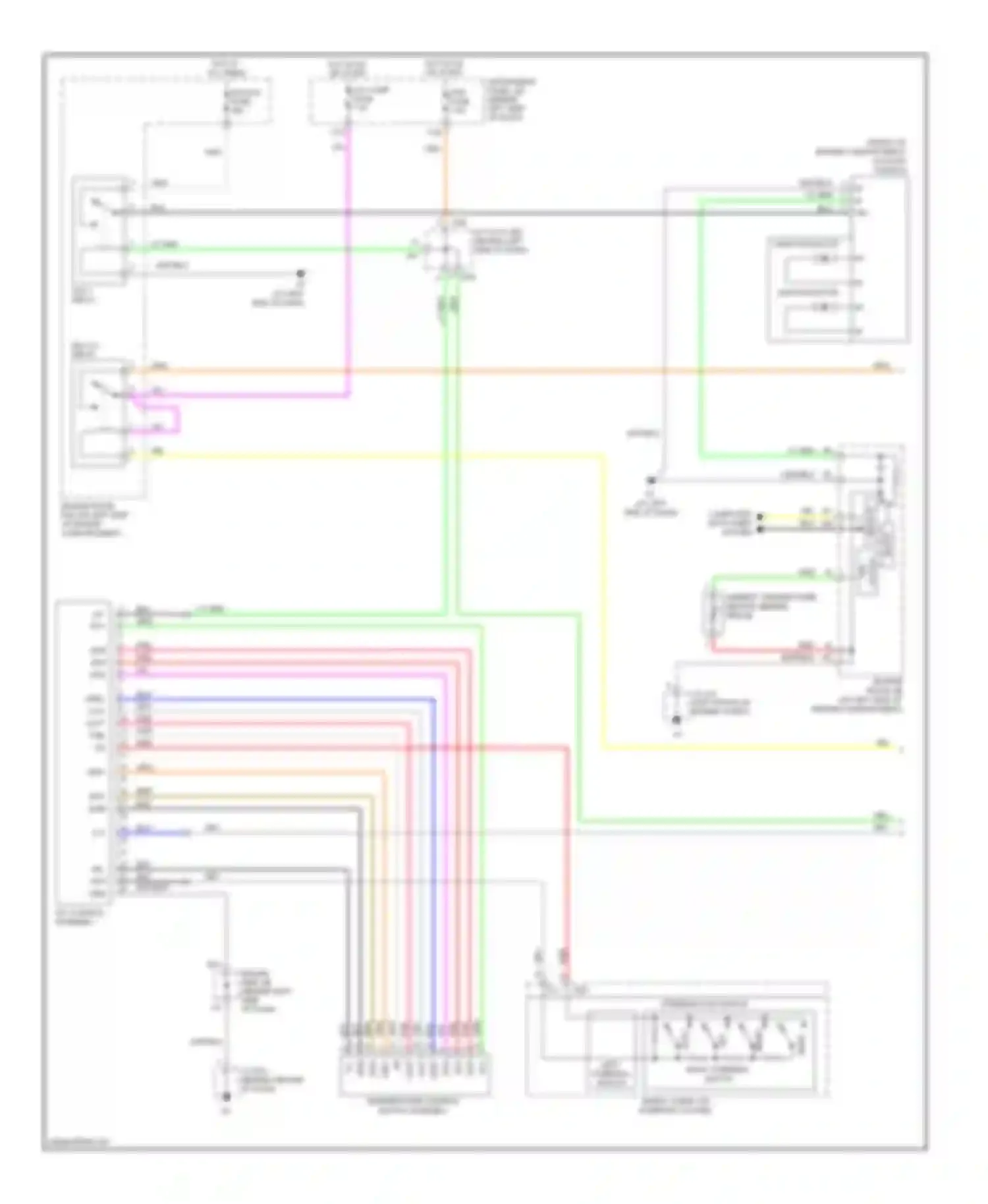 Avalon Toyota XX30 facelift (2007-2010): Automatic a/c circuit (1 of 2)