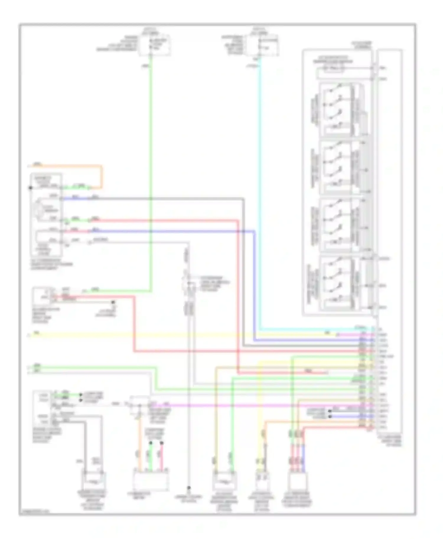 Avalon Toyota XX30 facelift (2007-2010): Automatic a/c circuit (2 of 2)