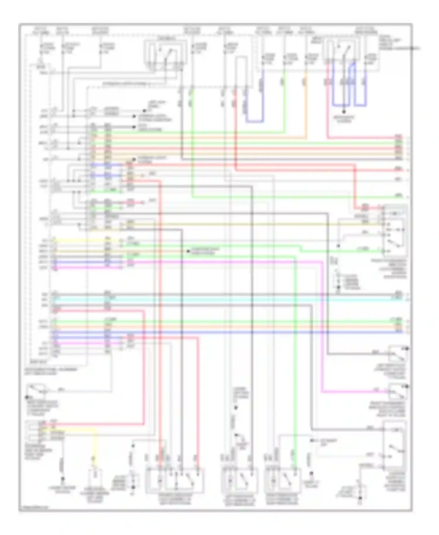 Avalon Toyota XX30 facelift (2007-2010): Forced entry circuit (1 of 2)