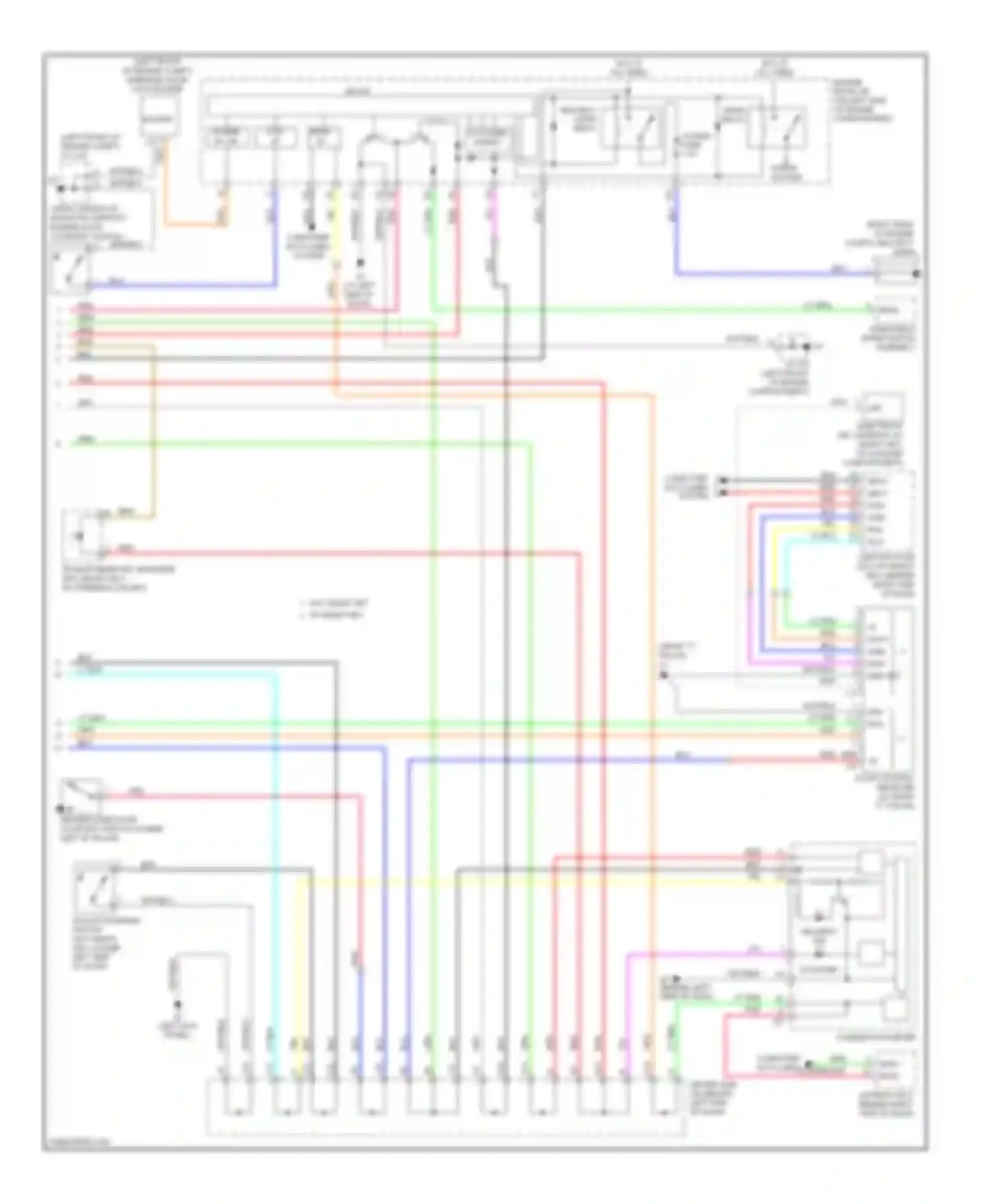Avalon Toyota XX30 facelift (2007-2010): Forced entry circuit (2 of 2)