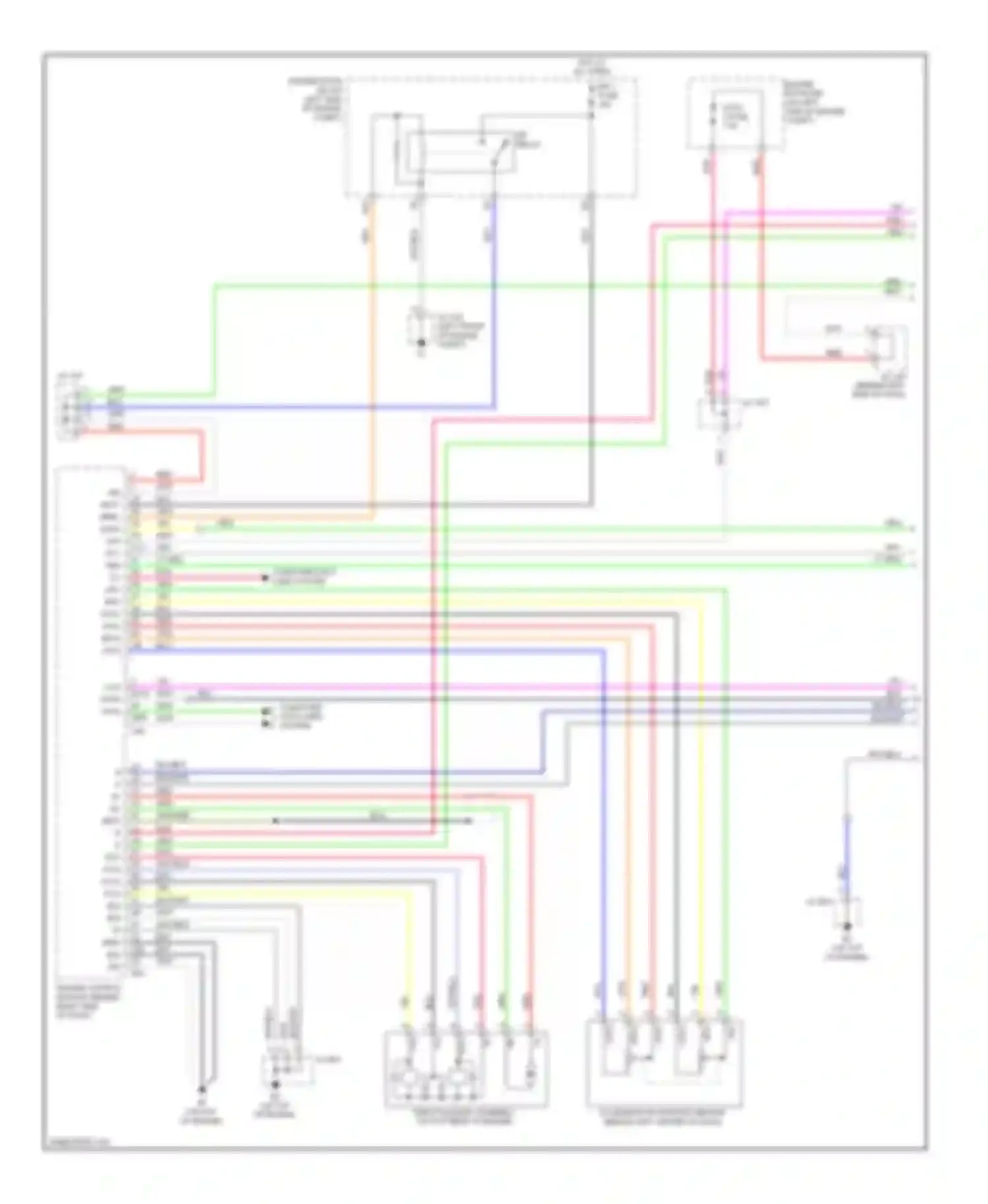 Avalon Toyota XX30 facelift (2007-2010): Cruise control circuit (1 of 2)