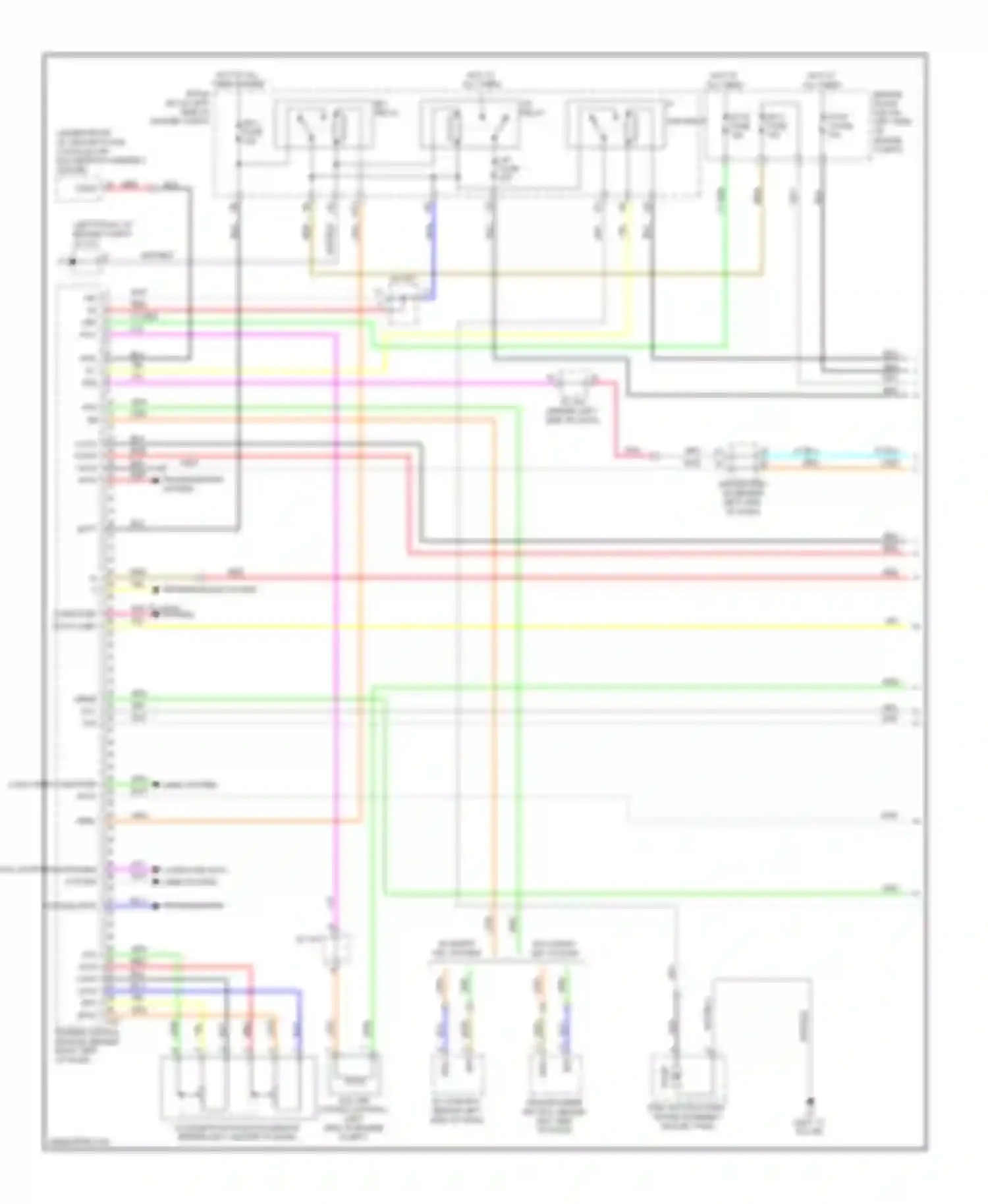 Avalon Toyota XX30 facelift (2007-2010): Wiring diagram engine performance 3.5l (1 of 5)