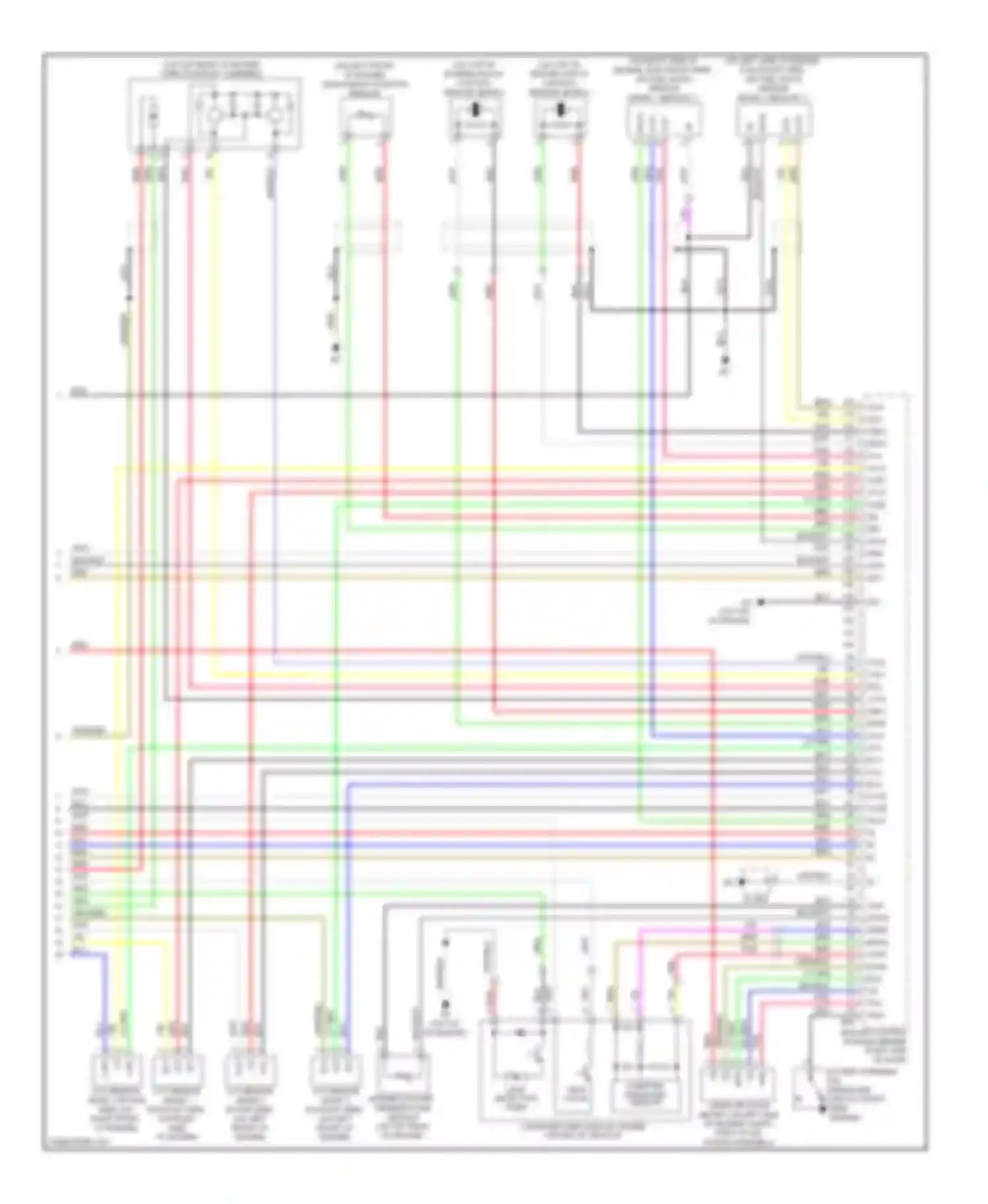 Avalon Toyota XX30 facelift (2007-2010): Wiring diagram engine performance 3.5l (5 of 5)