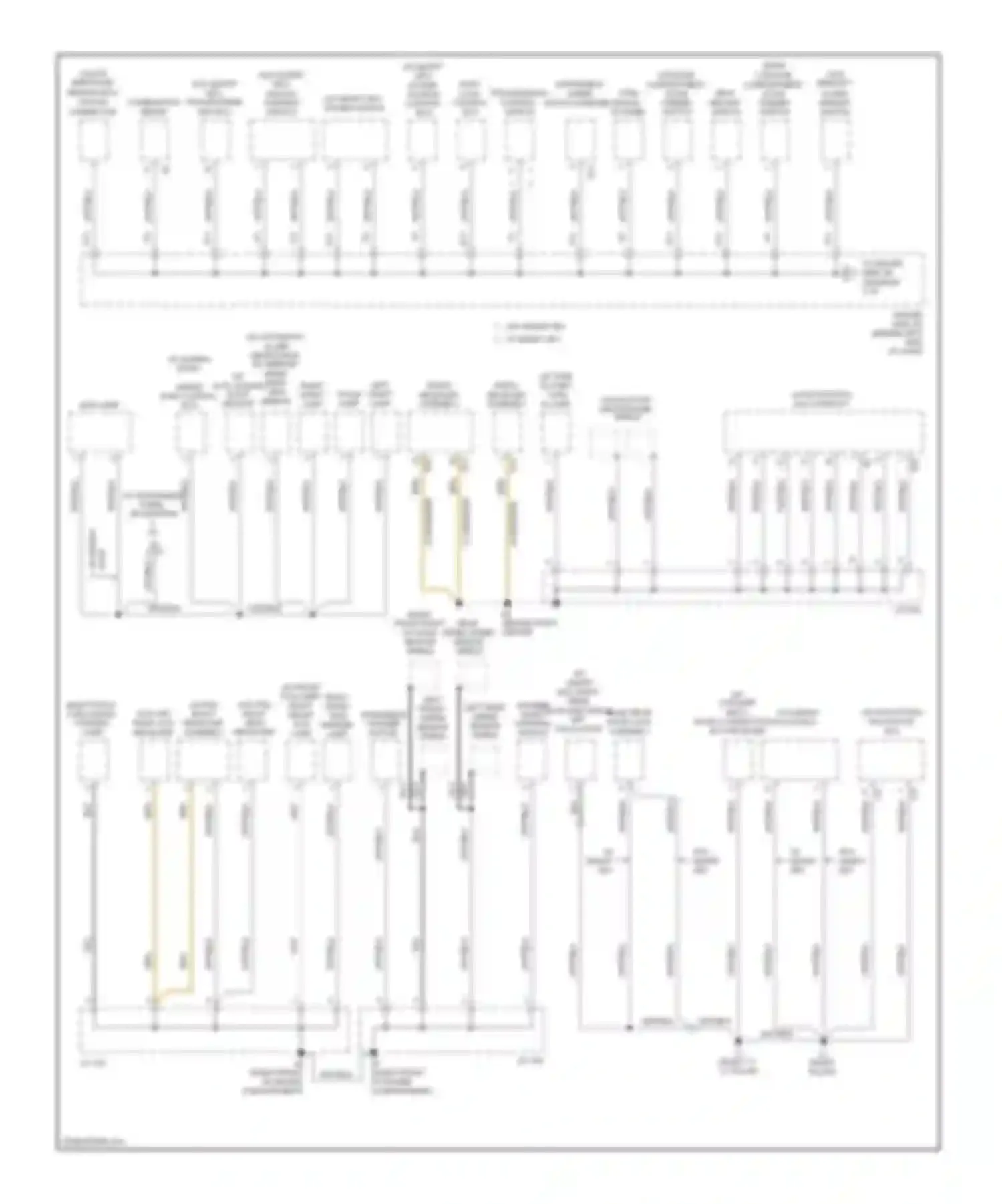 Avalon Toyota XX30 facelift (2007-2010): Ground distribution circuit (2 of 4)