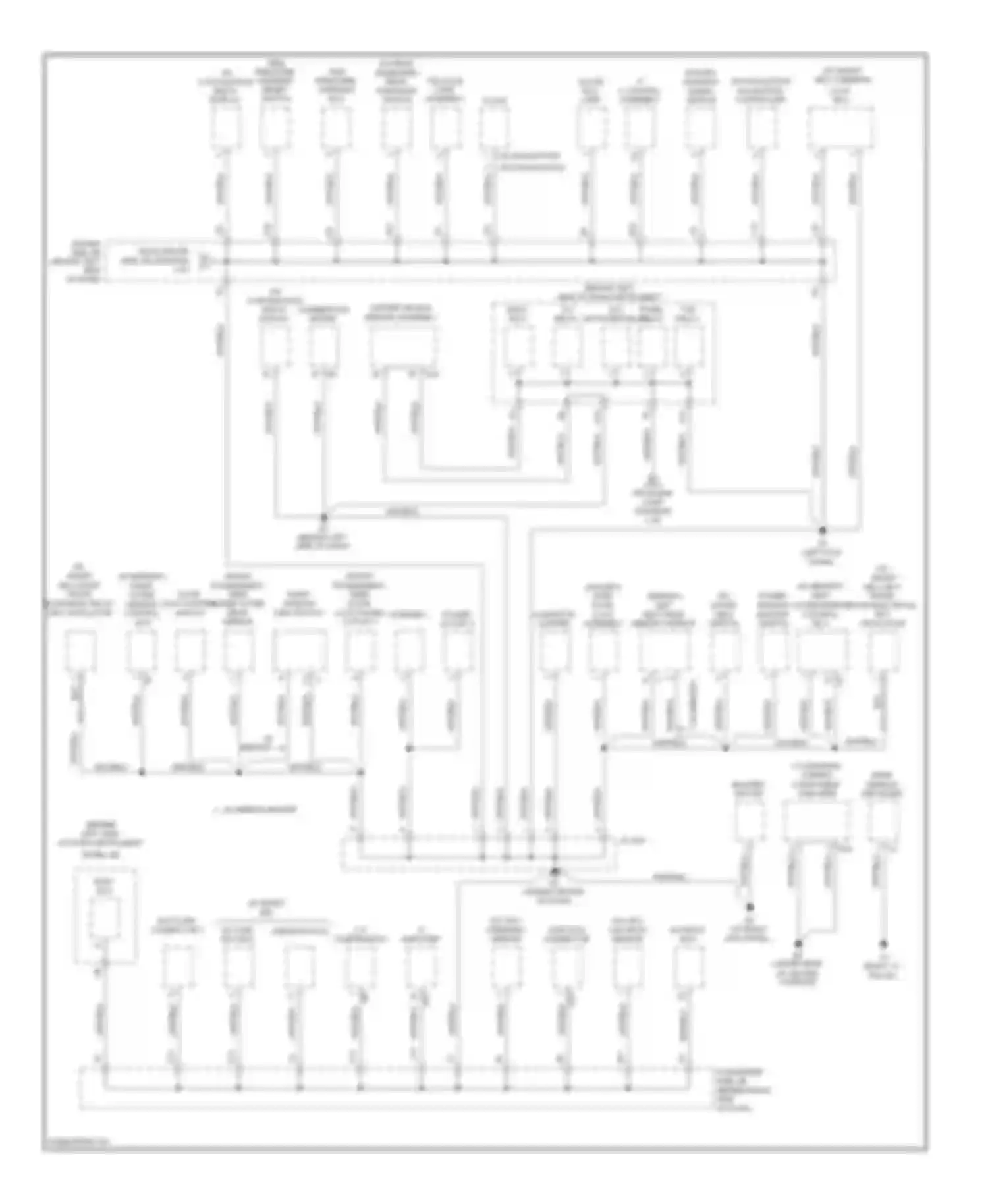 Avalon Toyota XX30 facelift (2007-2010): Ground distribution circuit (3 of 4)