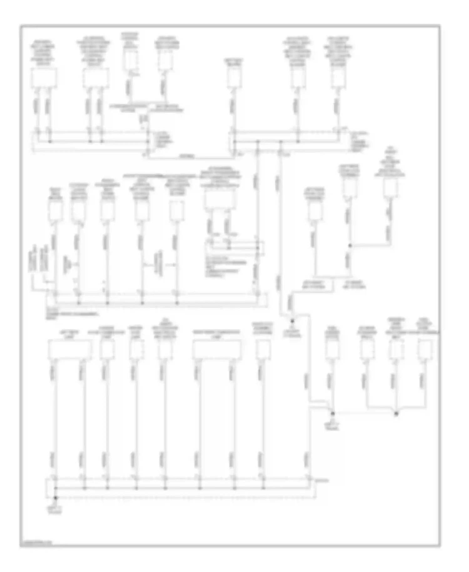 Avalon Toyota XX30 facelift (2007-2010): Ground distribution circuit (4 of 4)