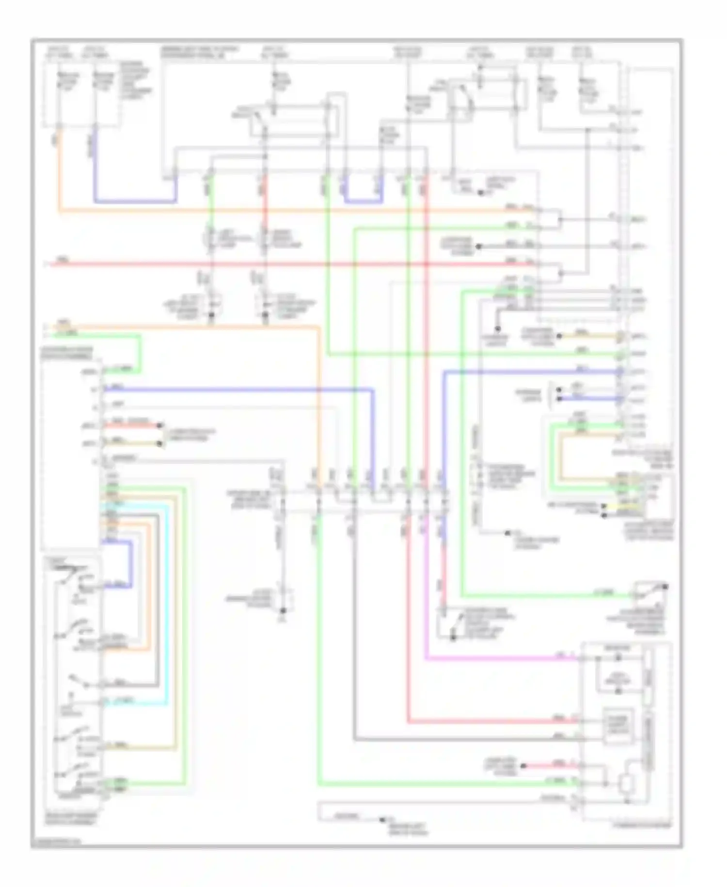 Avalon Toyota XX30 facelift (2007-2010): Headlamps & fog lamps circuit (2 of 2)