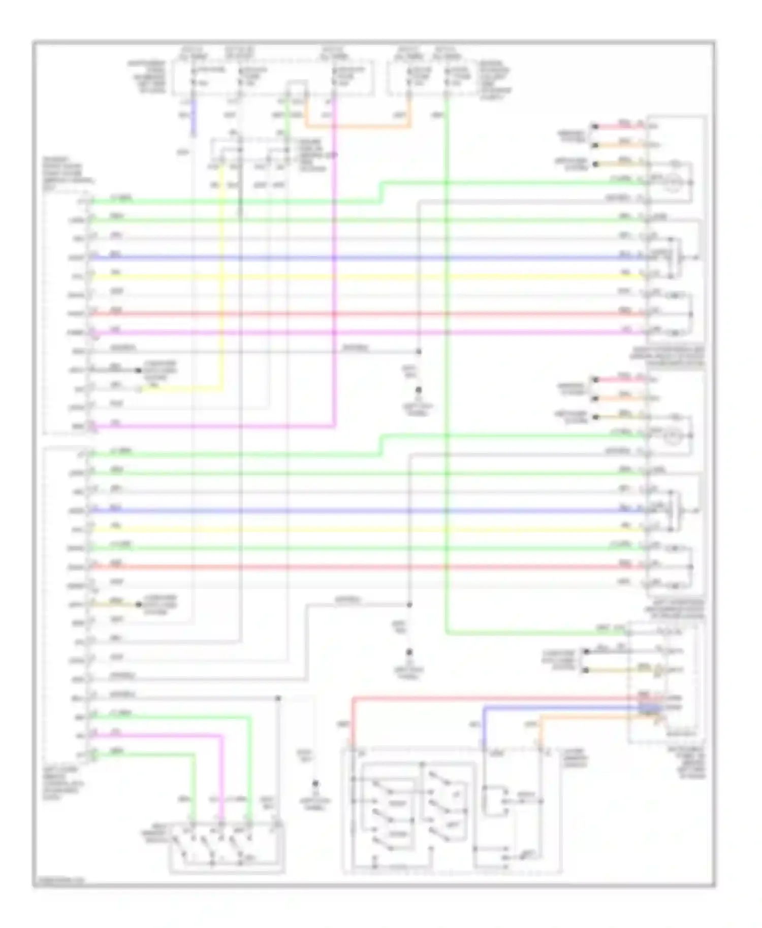 Avalon Toyota XX30 facelift (2007-2010): Memory mirrors circuit