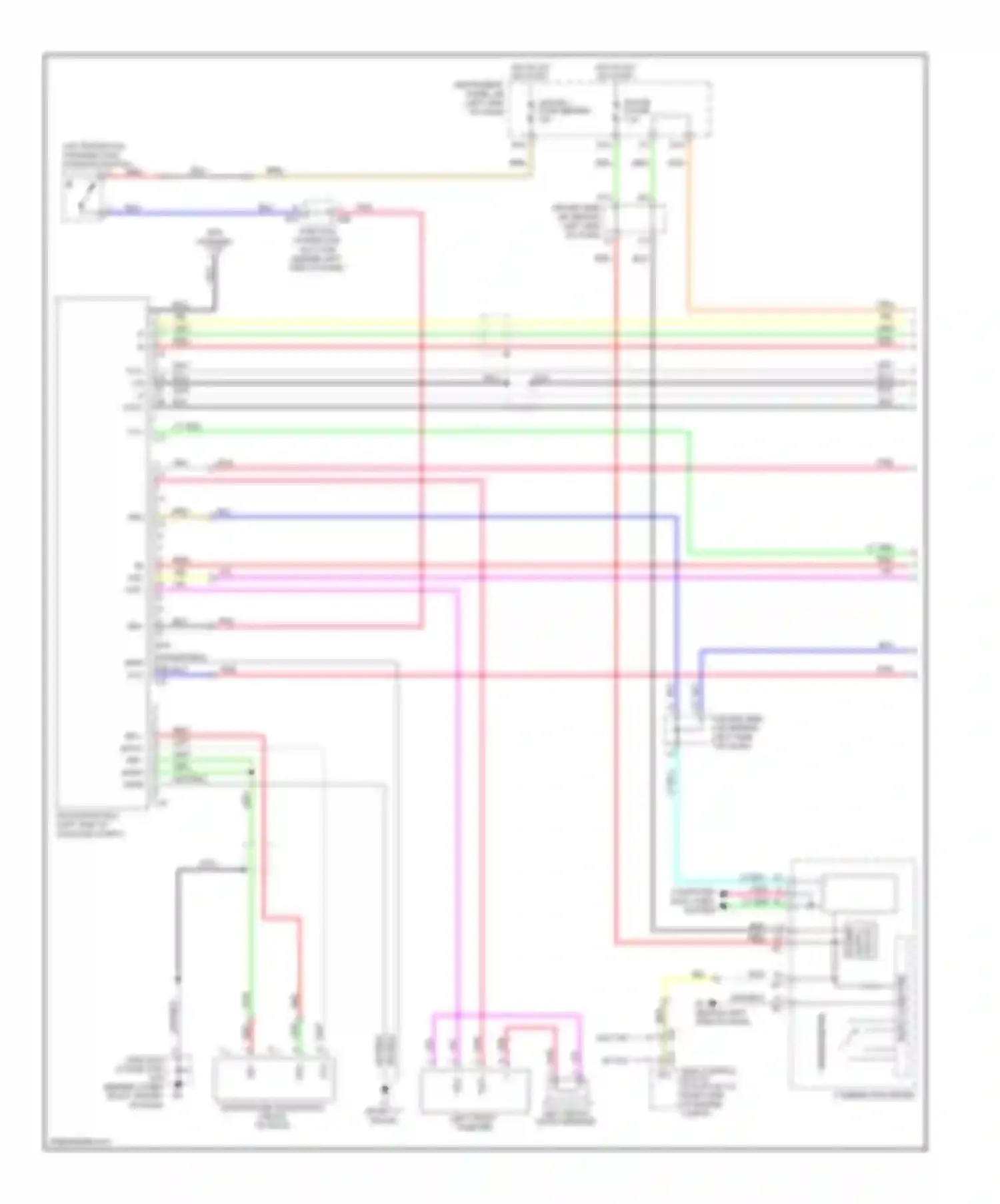 Avalon Toyota XX30 facelift (2007-2010): Navigation circuit (1 of 2)