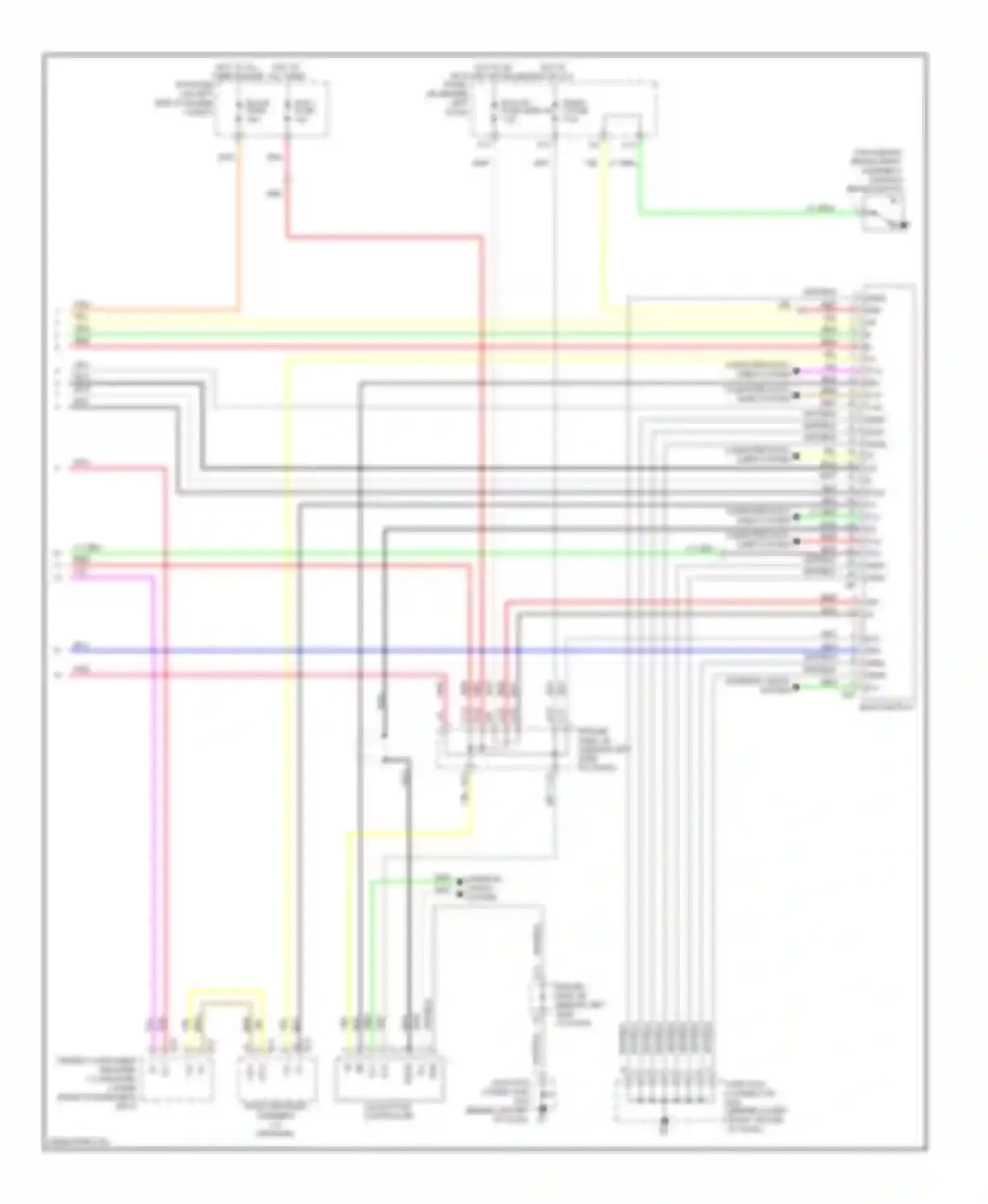 Avalon Toyota XX30 facelift (2007-2010): Navigation circuit (2 of 2)