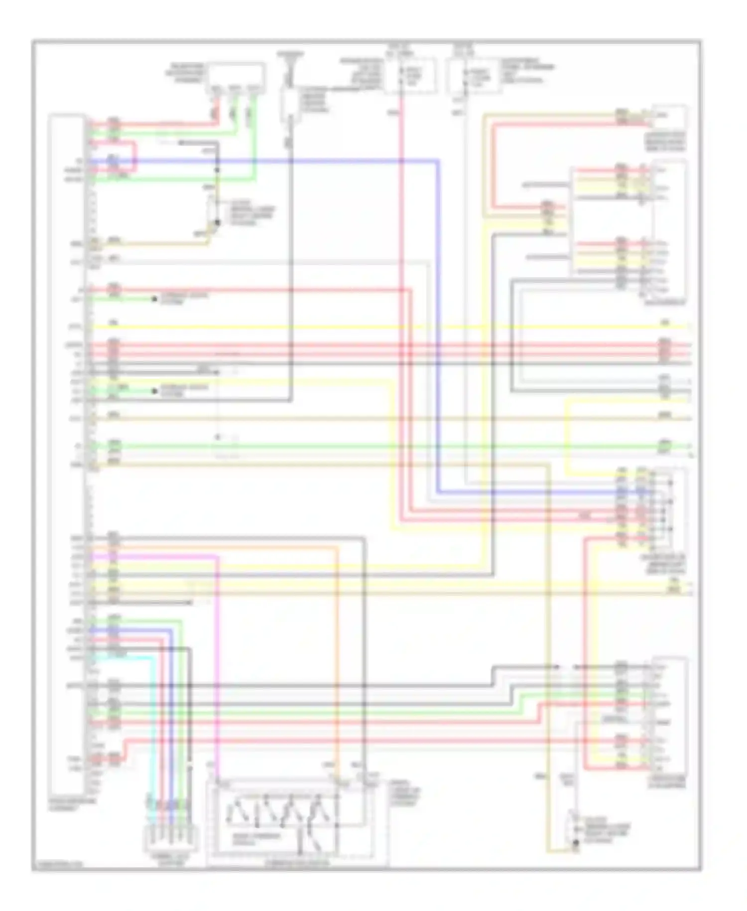Avalon Toyota XX30 facelift (2007-2010): 12-speaker system circuit (1 of 2)