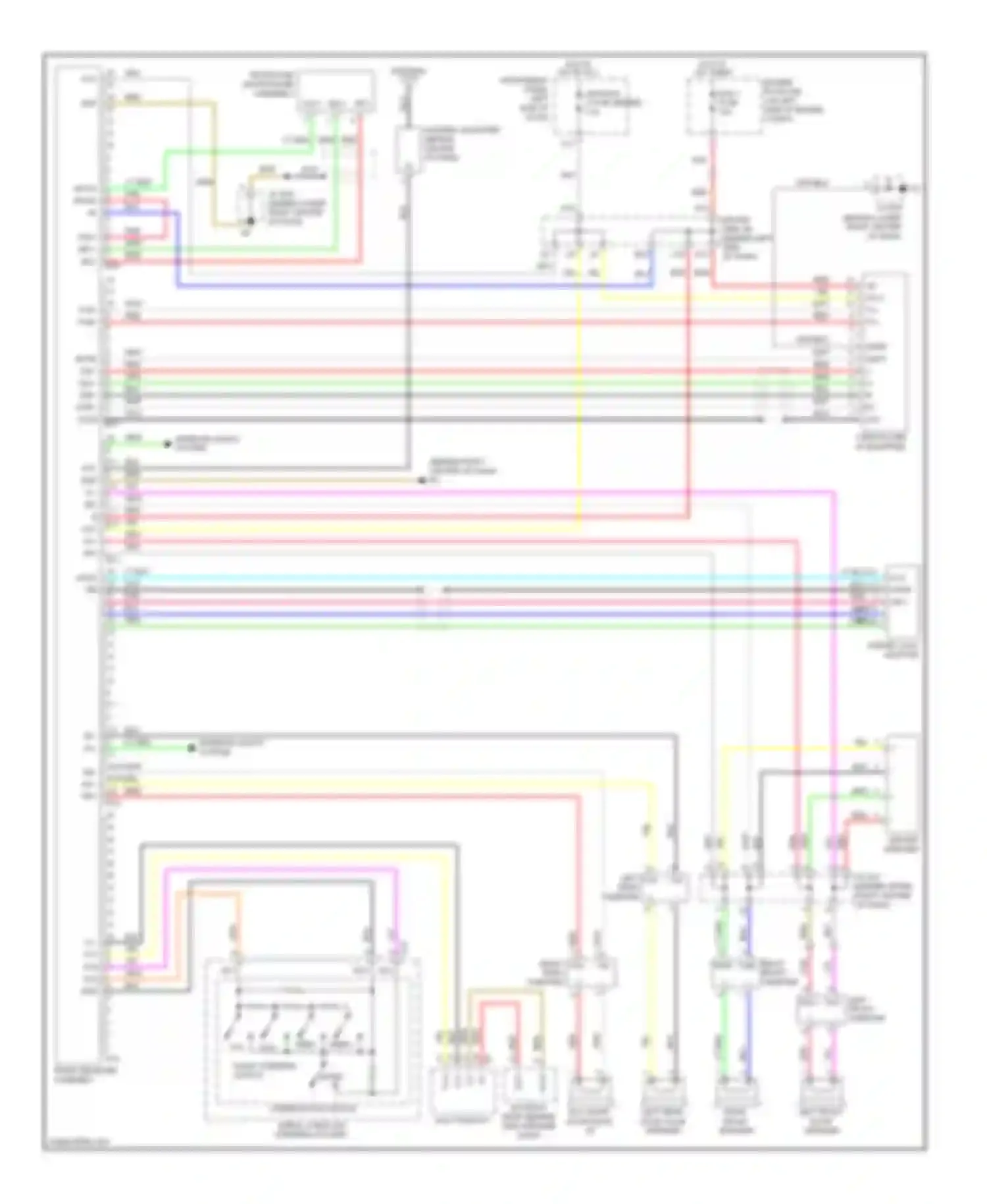 Avalon Toyota XX30 facelift (2007-2010): 9-speaker system circuit