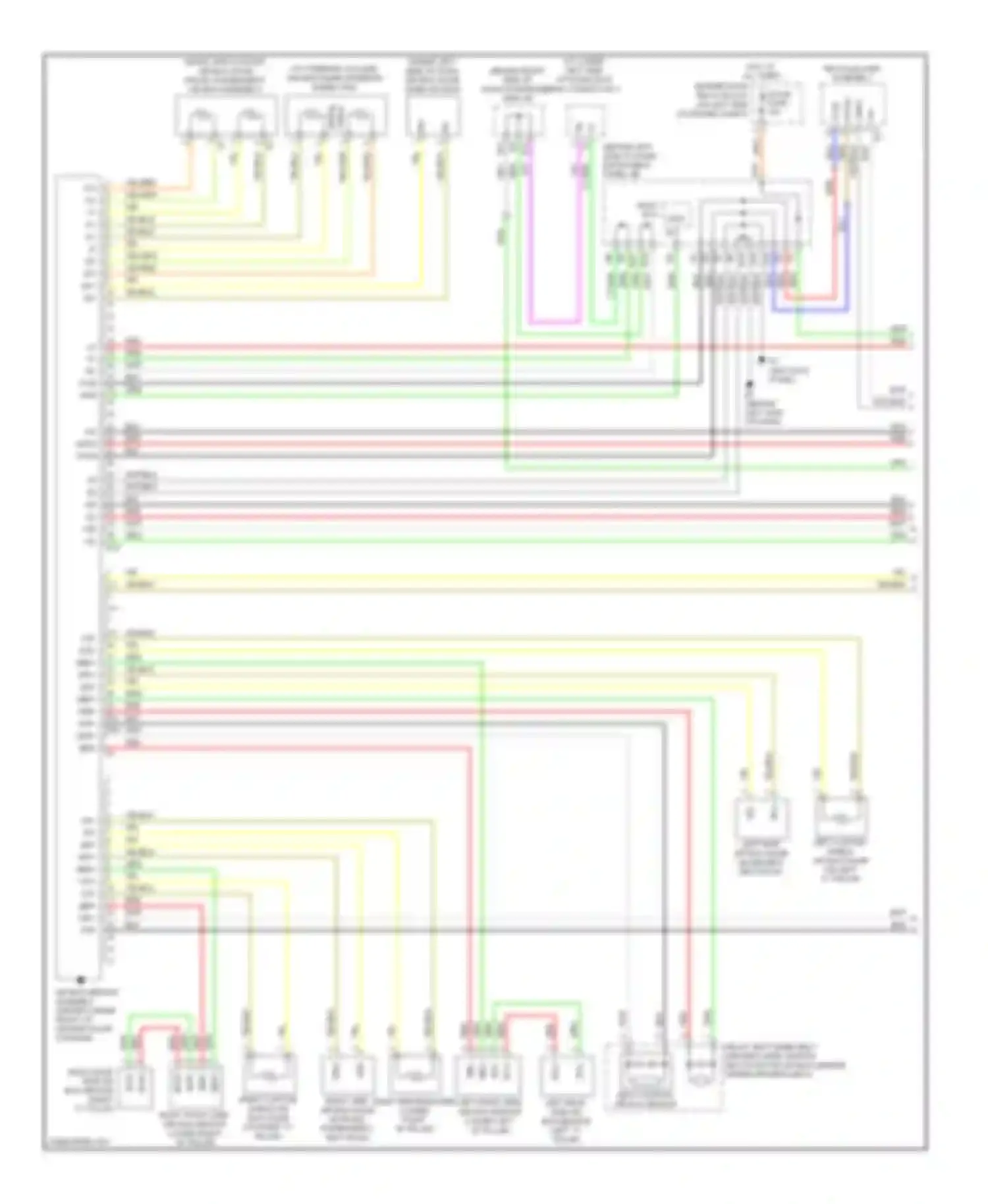 Avalon Toyota XX30 facelift (2007-2010): Supplemental restraints circuit (1 of 2)