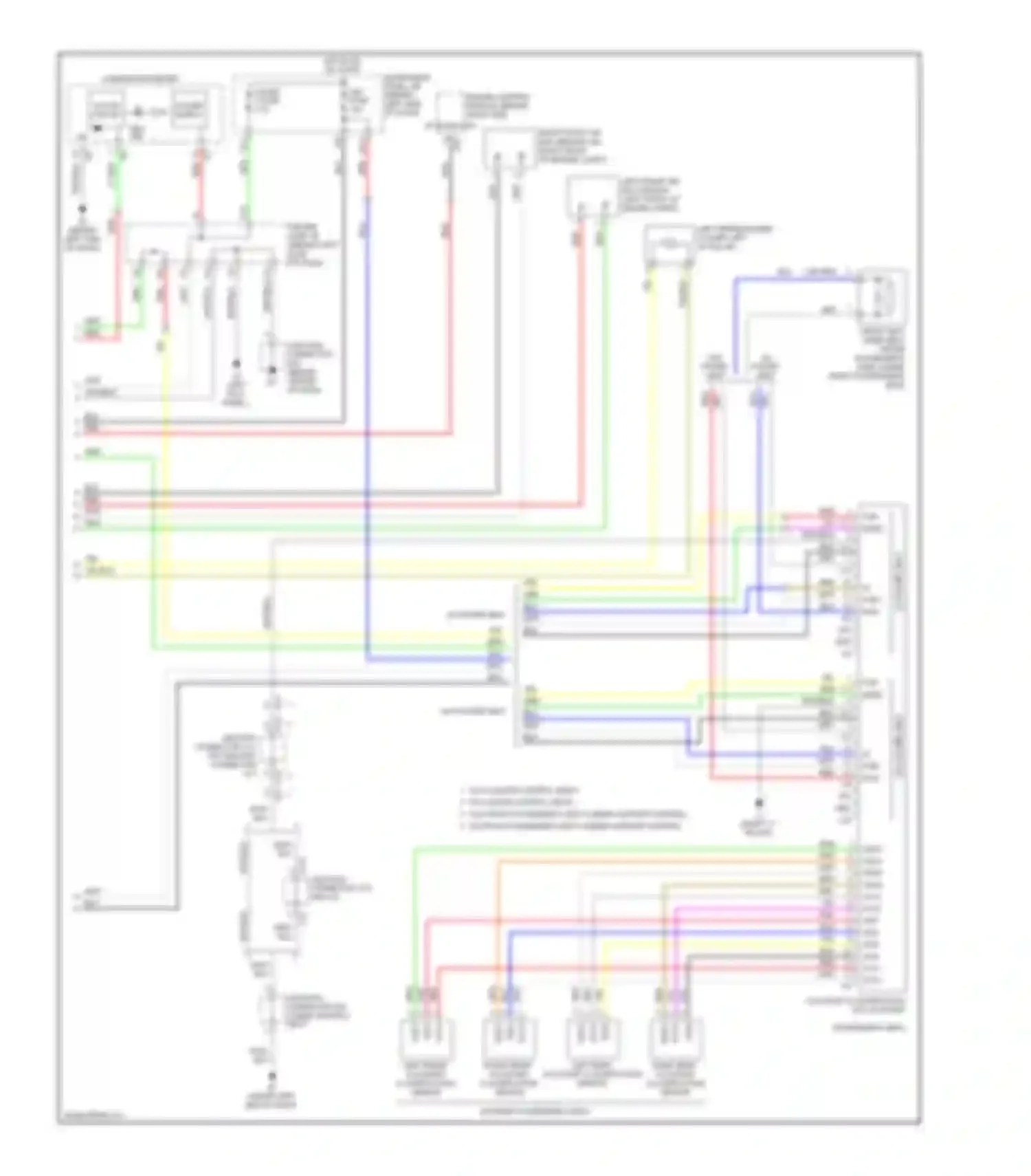 Avalon Toyota XX30 facelift (2007-2010): Supplemental restraints circuit (2 of 2)