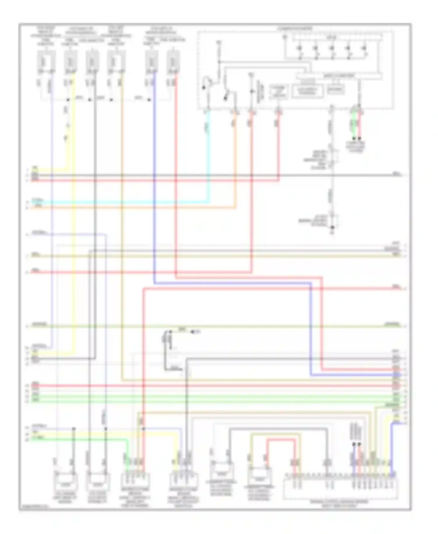 Wiring diagram combination meter for Toyota Avalon XX30 facelift (2007-2010) (10 of 28)