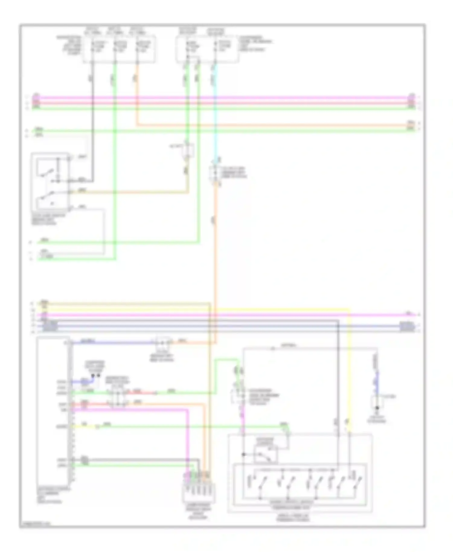 Wiring diagram cruise control switch for Toyota Avalon XX30 facelift (2007-2010) (2 of 2)