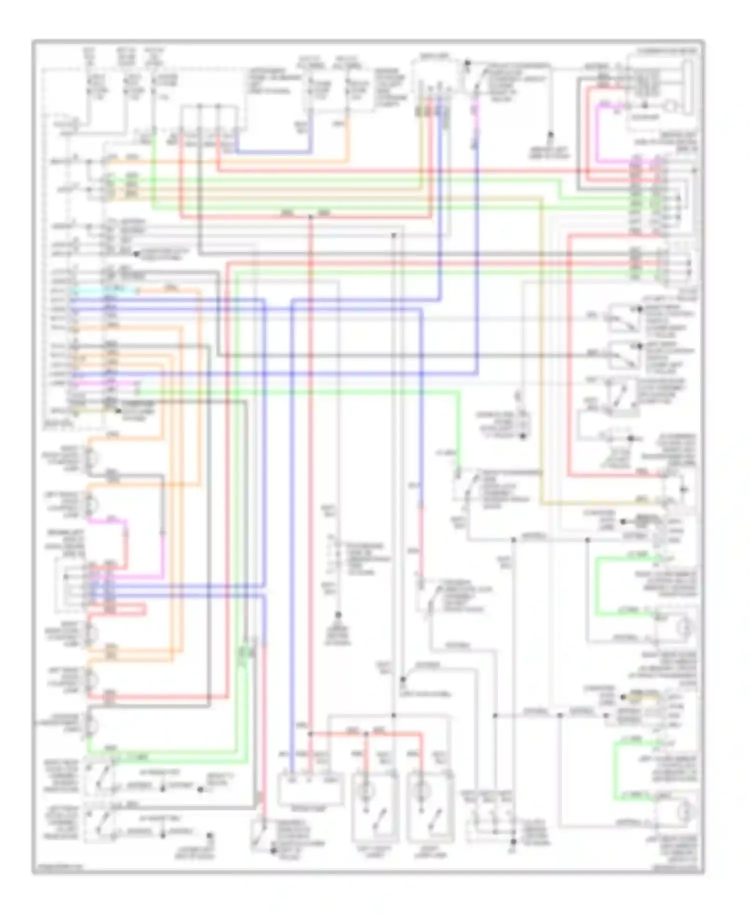 Wiring diagram ecu-b fuse for Toyota Avalon XX30 facelift (2007-2010) (2 of 18)