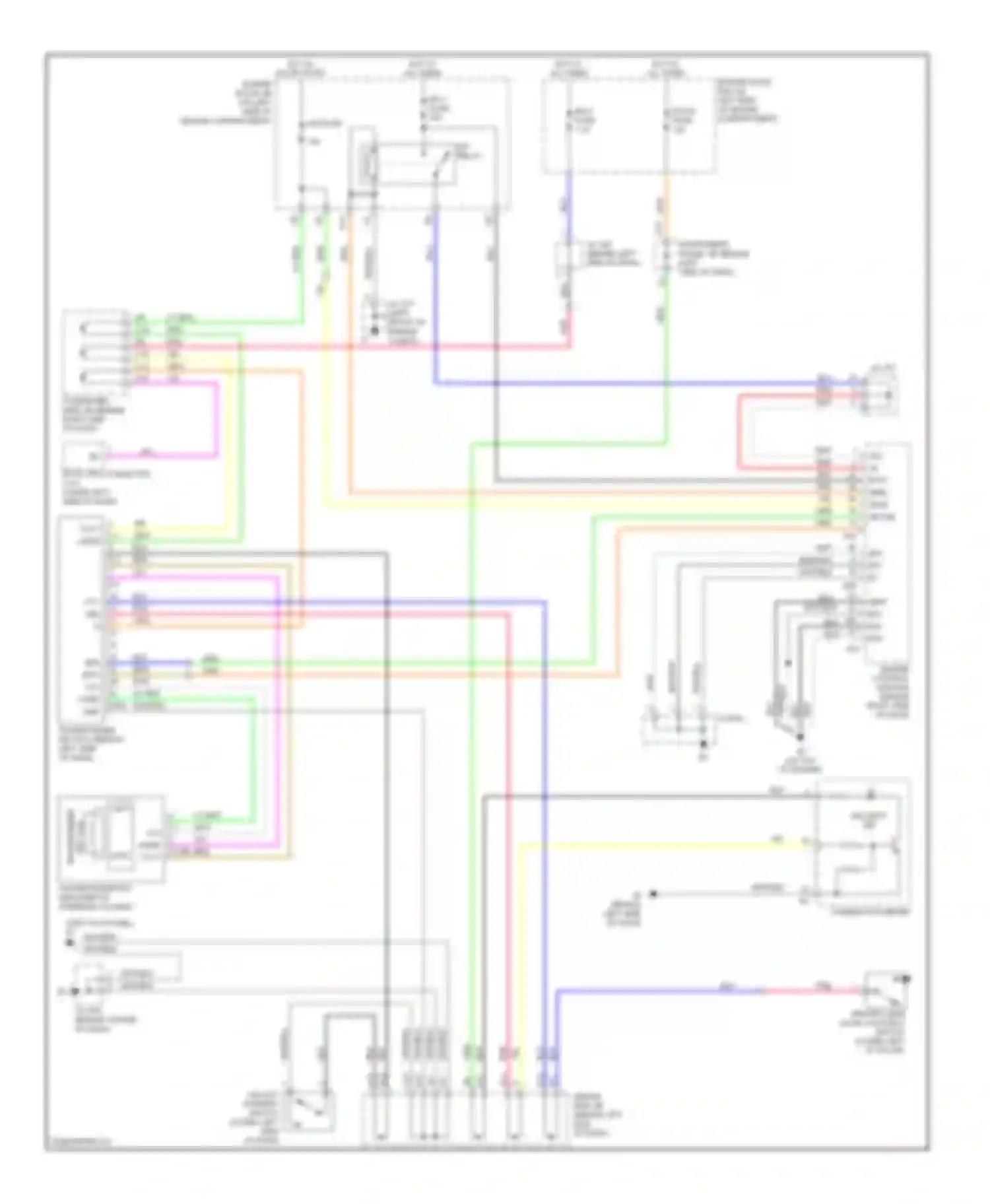 Wiring diagram engine control module (behind for Toyota Avalon XX30 facelift (2007-2010) (1 of 1)