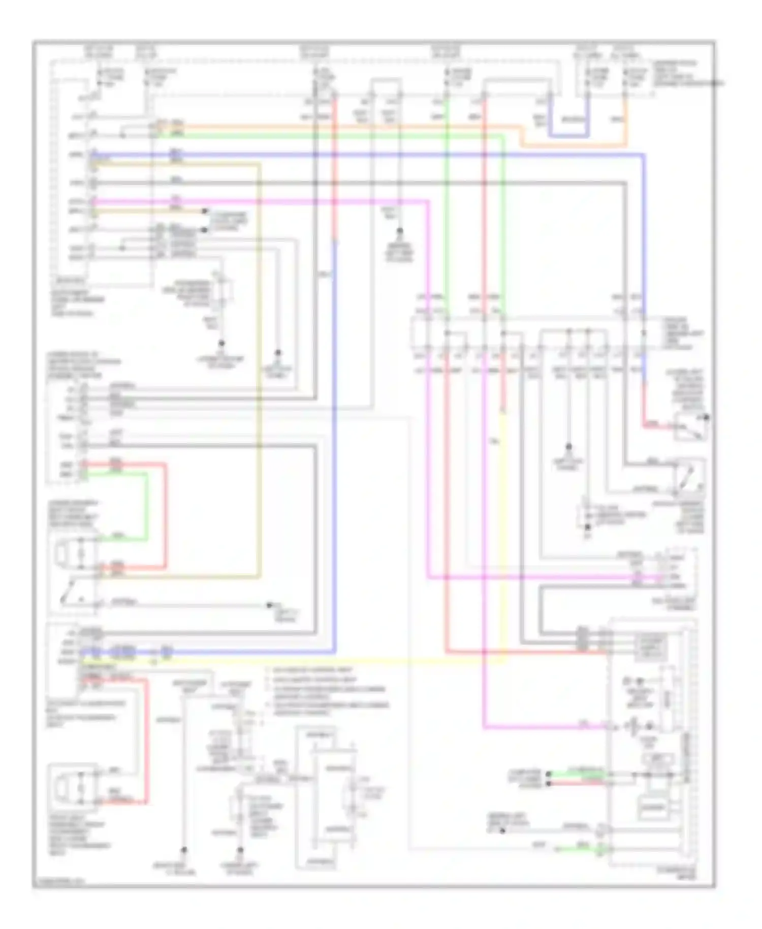 Wiring diagram gauge 2 fuse for Toyota Avalon XX30 facelift (2007-2010) (11 of 17)