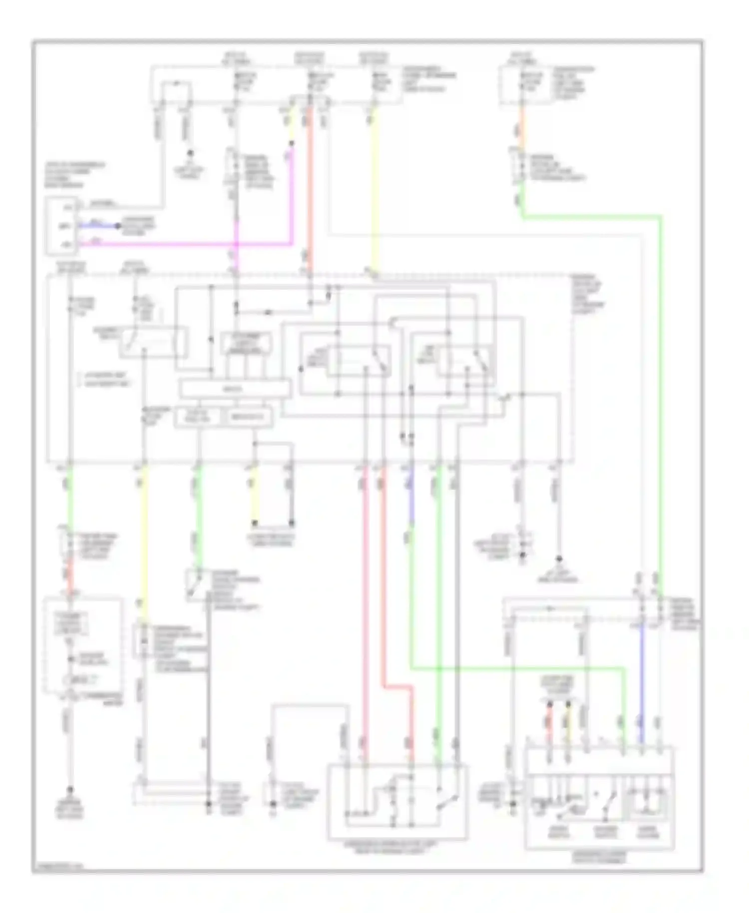 Wiring diagram power supply circuit ig+ for Toyota Avalon XX30 facelift (2007-2010) (1 of 1)