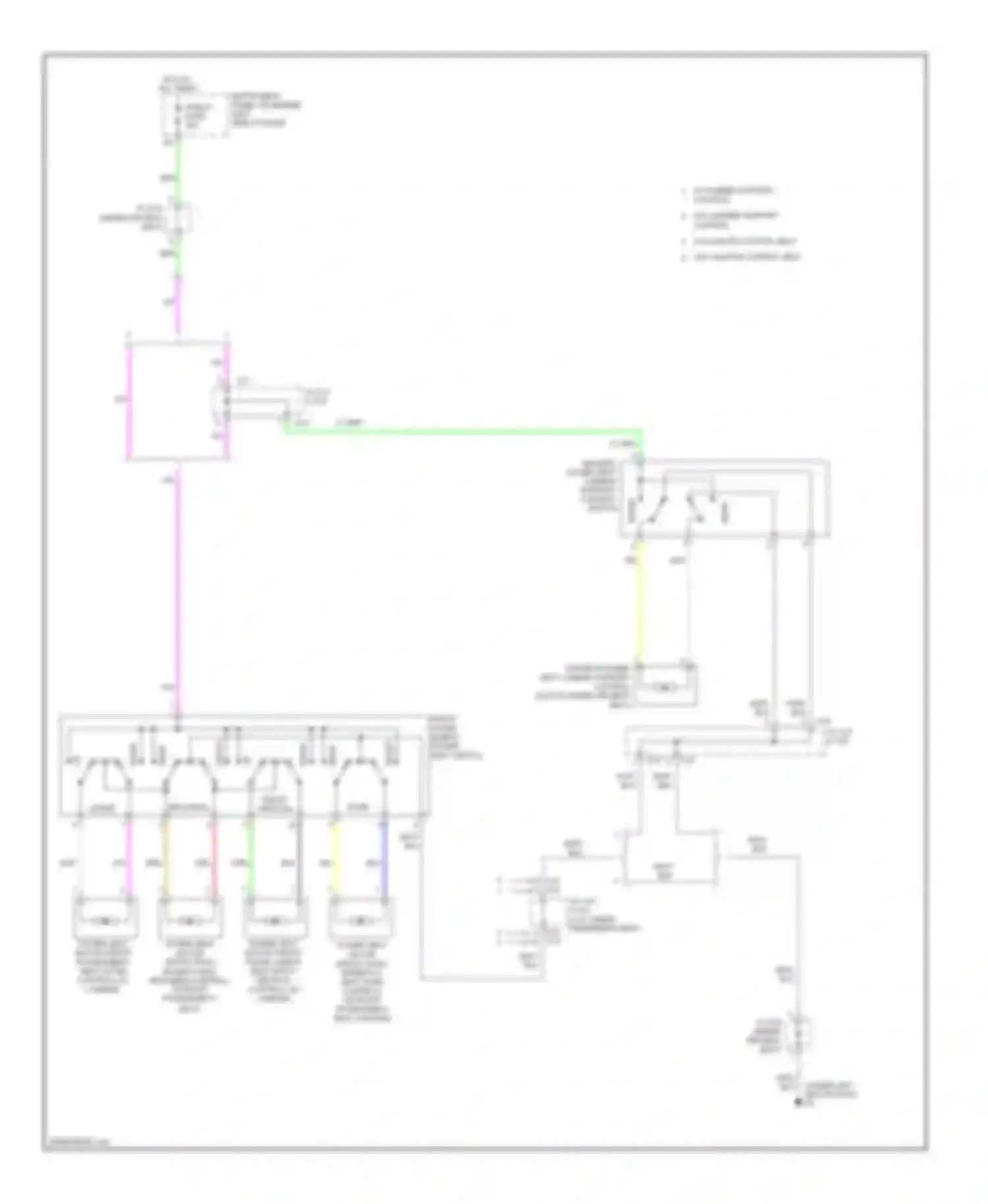 Wiring diagram p/seat fuse for Toyota Avalon XX30 facelift (2007-2010) (3 of 3)
