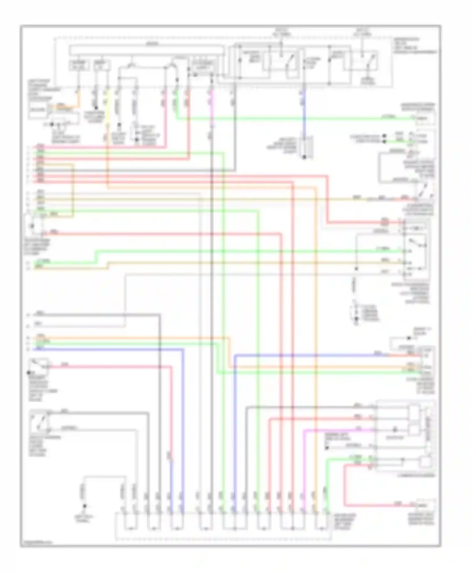 Wiring diagram security horn relay for Toyota Avalon XX30 facelift (2007-2010) (3 of 4)