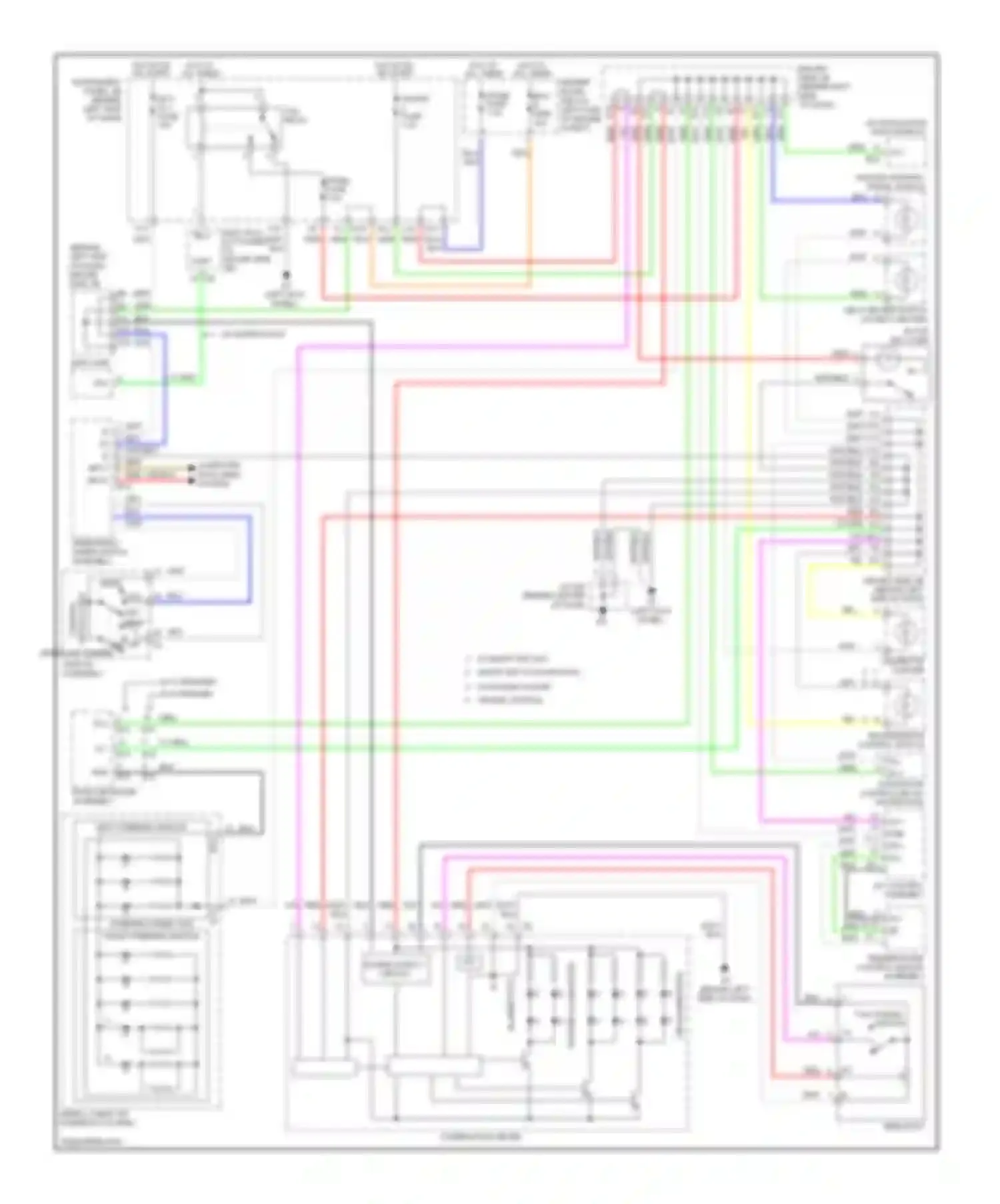 Wiring diagram w/ 12 speaker w/ 9 speaker for Toyota Avalon XX30 facelift (2007-2010) (1 of 1)