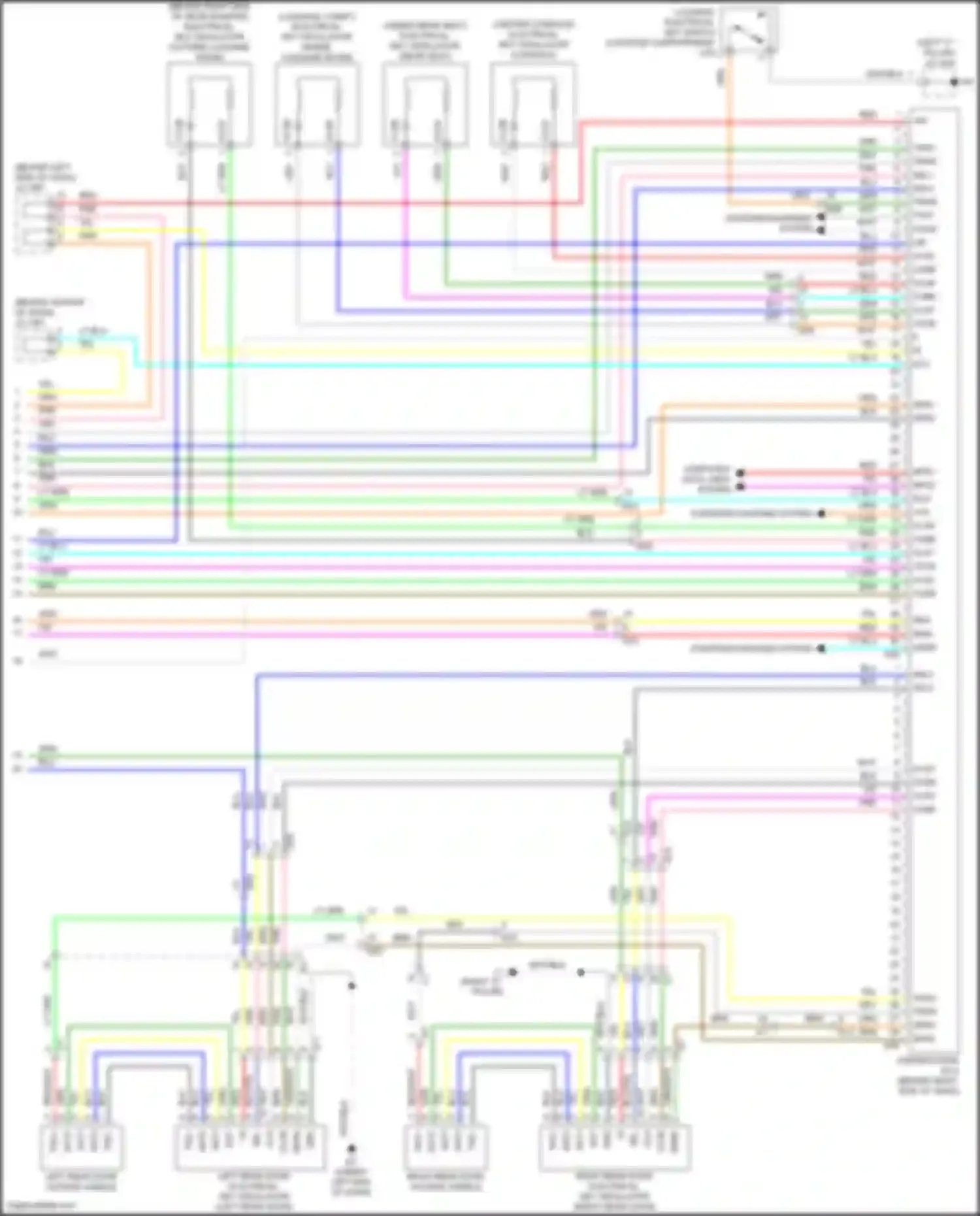 Avalon Toyota XX30 facelift 2 (2010-2012): Power door locks circuit, w/ smart key system (4 of 4)