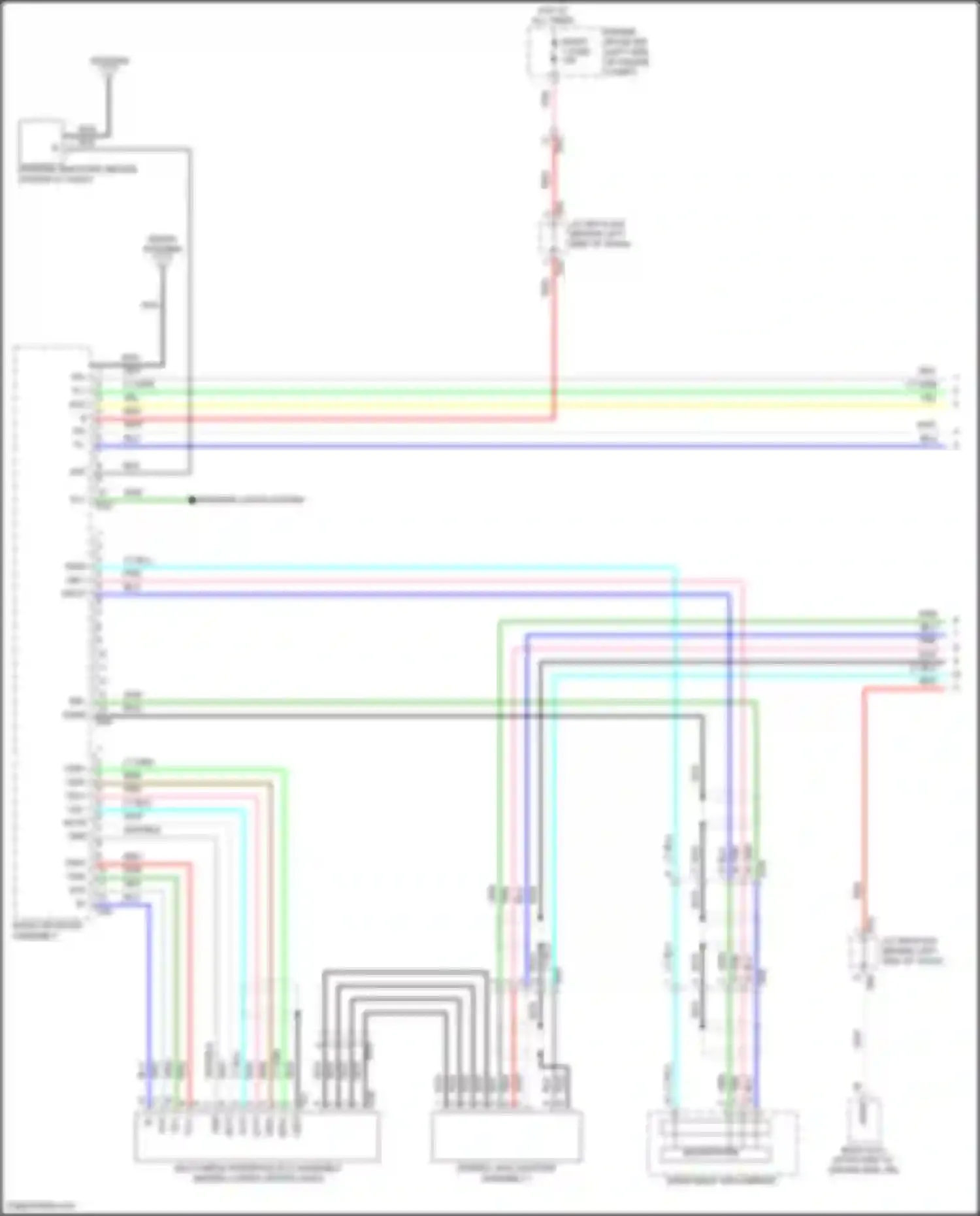 Avalon Toyota XX30 facelift 2 (2010-2012): Radio circuit, 9-speaker w/o navigation (1 of 2)