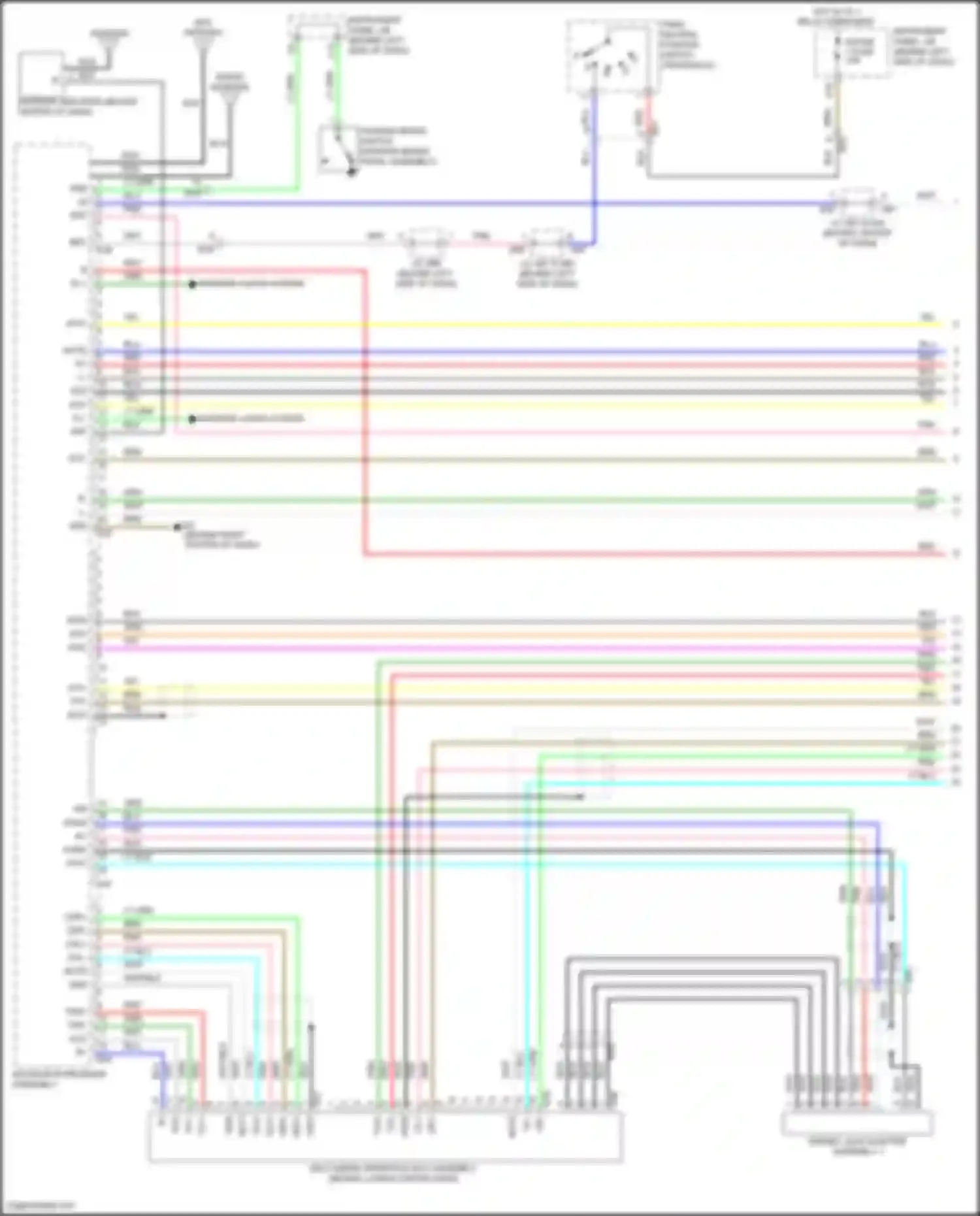 Avalon Toyota XX30 facelift 2 (2010-2012): Radio circuit, w/ navigation (1 of 4)