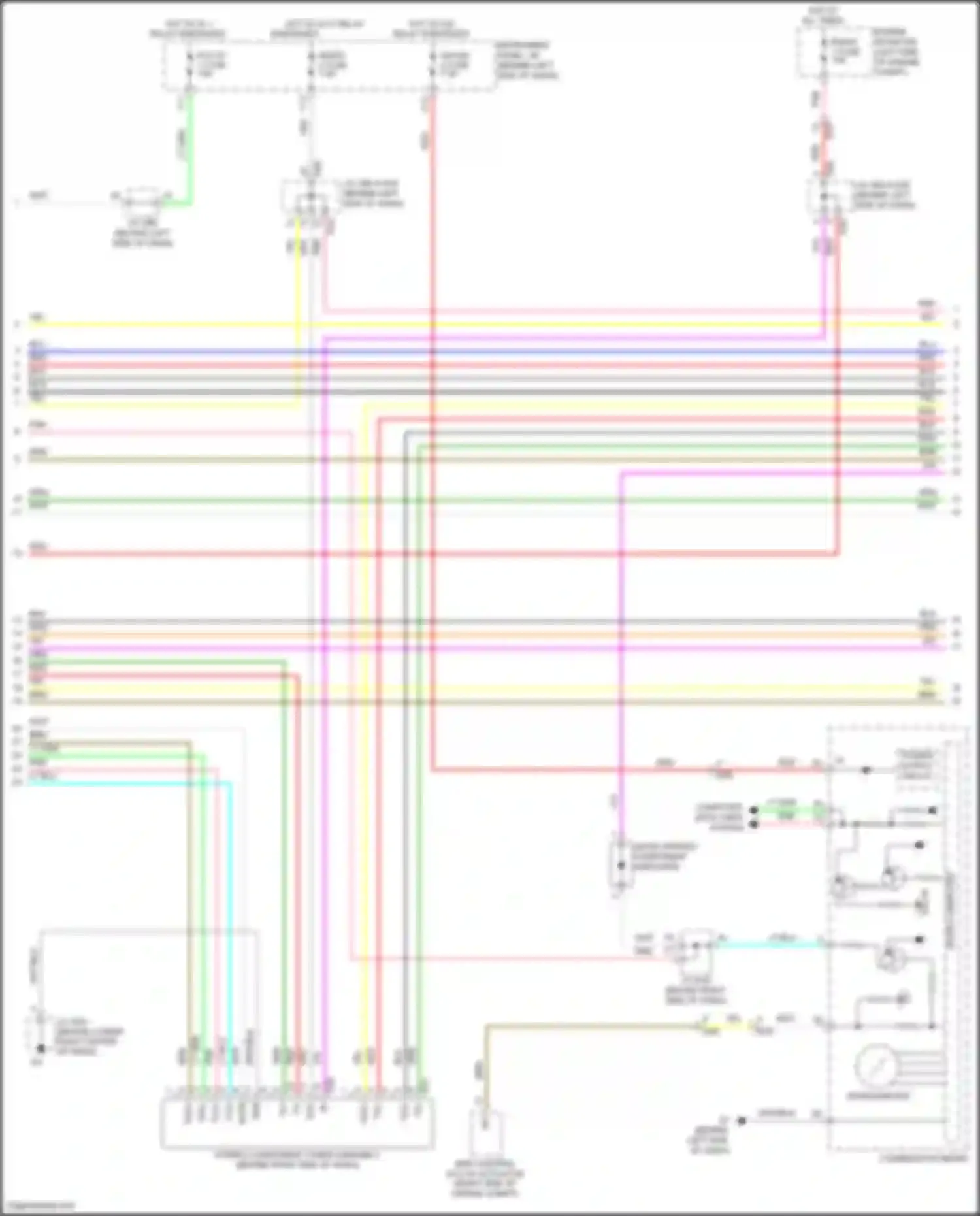 Avalon Toyota XX30 facelift 2 (2010-2012): Radio circuit, w/ navigation (2 of 4)