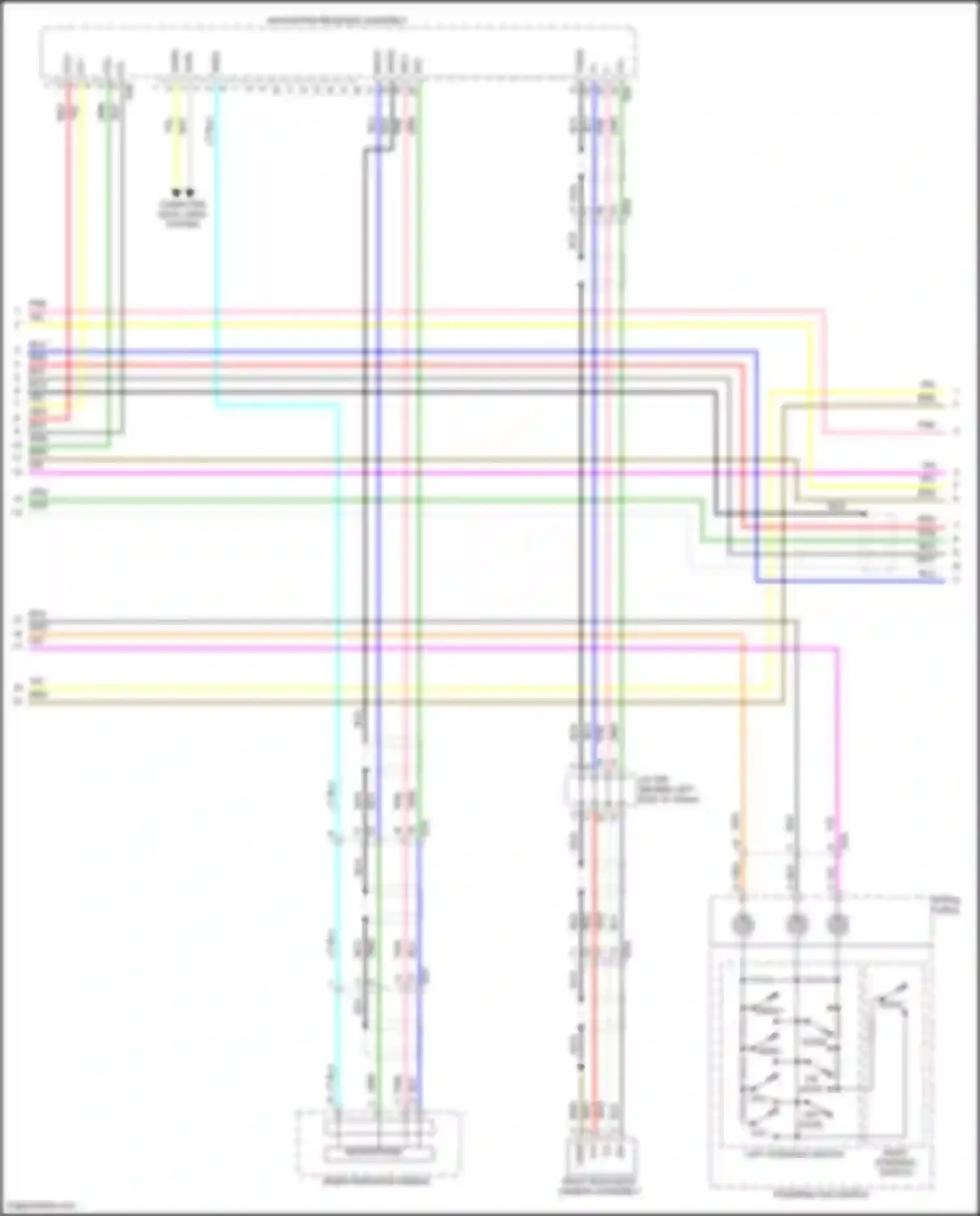 Avalon Toyota XX30 facelift 2 (2010-2012): Radio circuit, w/ navigation (3 of 4)