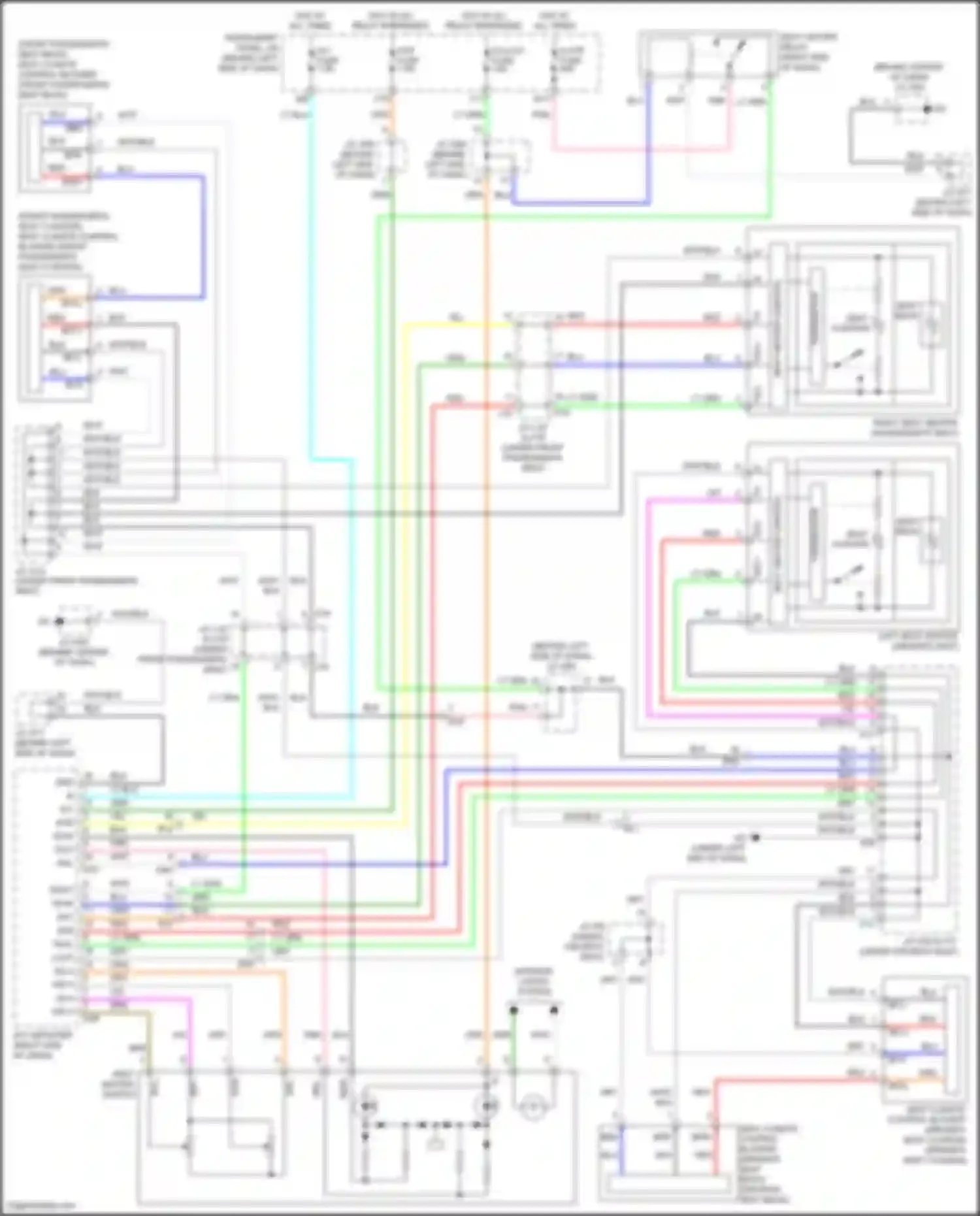 Wiring diagram a/c fuse for Toyota Avalon XX30 facelift 2 (2010-2012) (2 of 3)