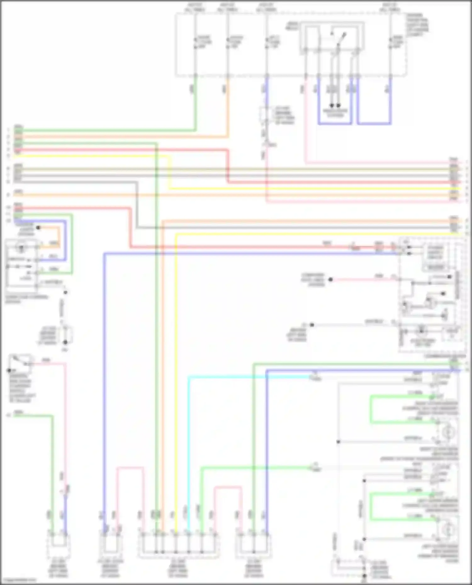 Wiring diagram door lock control switch for Toyota Avalon XX30 facelift 2 (2010-2012) (7 of 7)