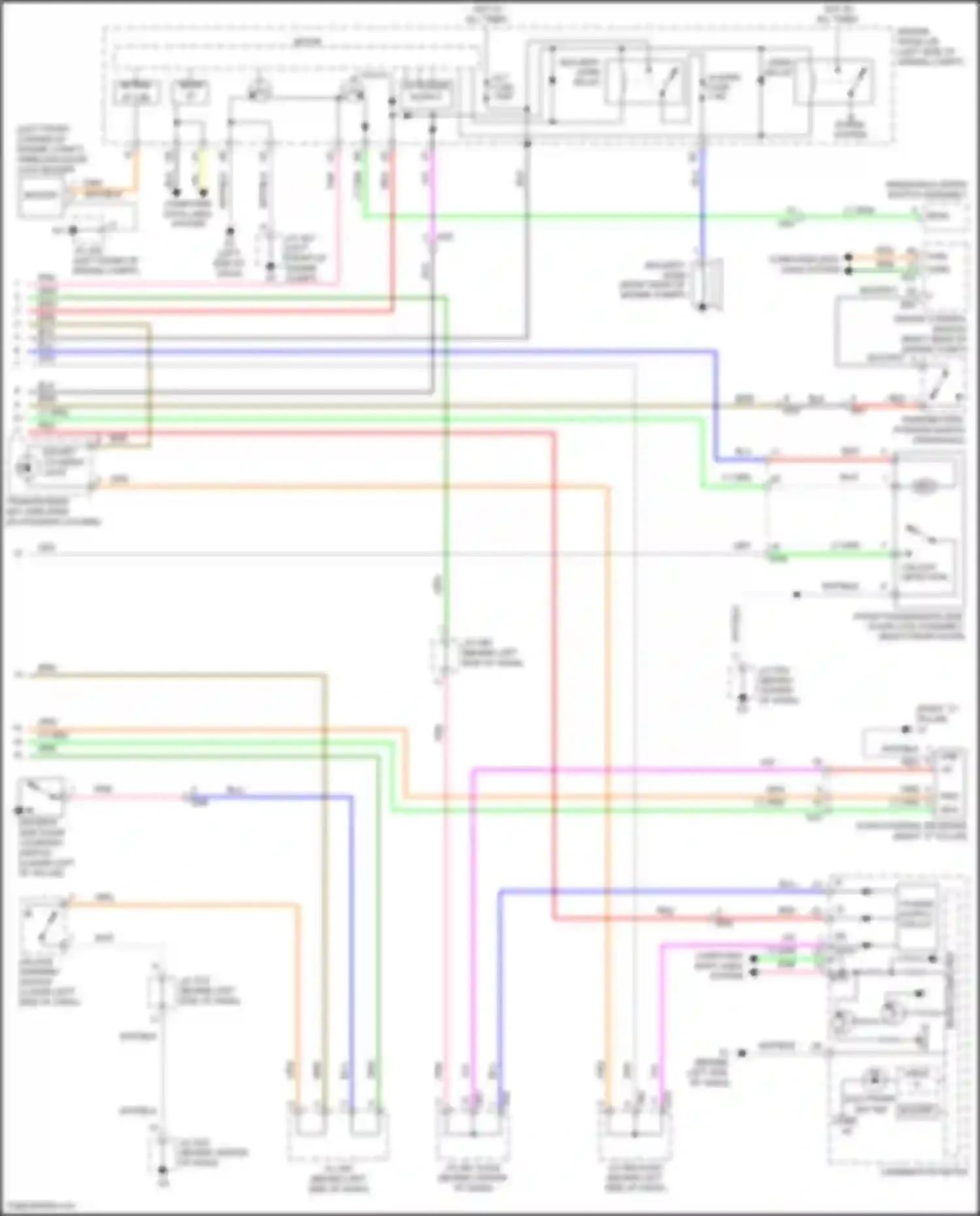 Wiring diagram wireless door lock buzzer for Toyota Avalon XX30 facelift 2 (2010-2012) (3 of 4)