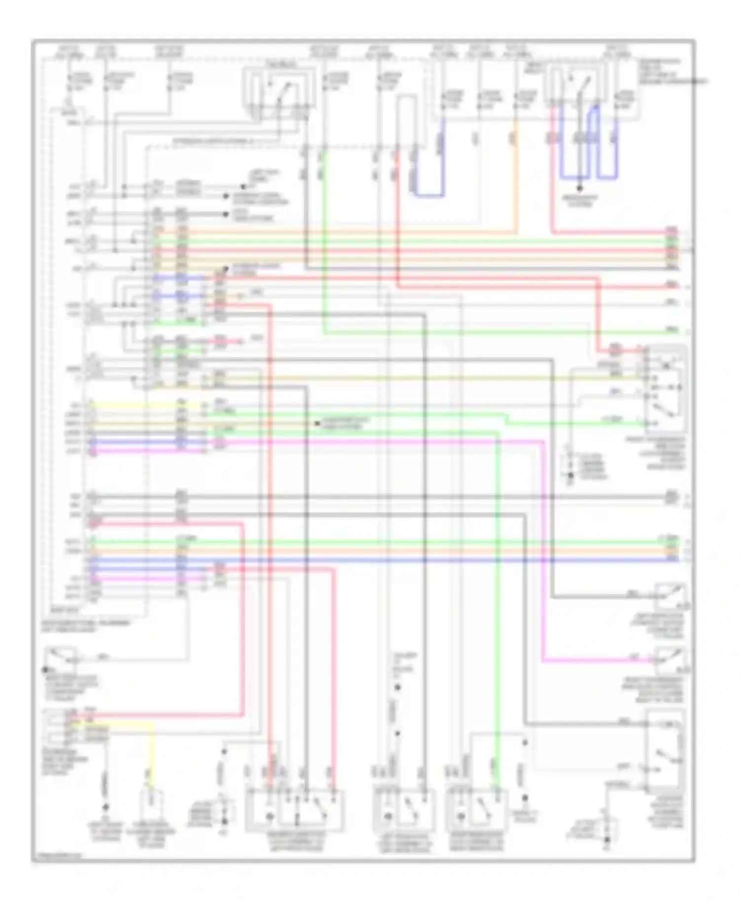 Avalon Toyota XX30 (2005-2007): Forced entry circuit (1 of 2)