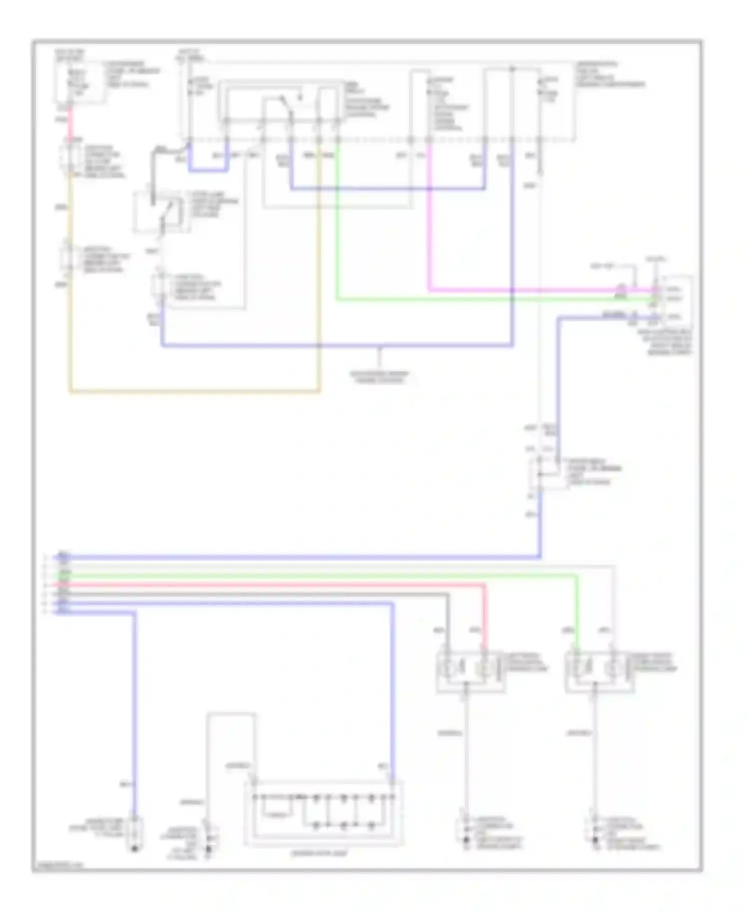 Avalon Toyota XX30 (2005-2007): Exterior lamps circuit (2 of 2)
