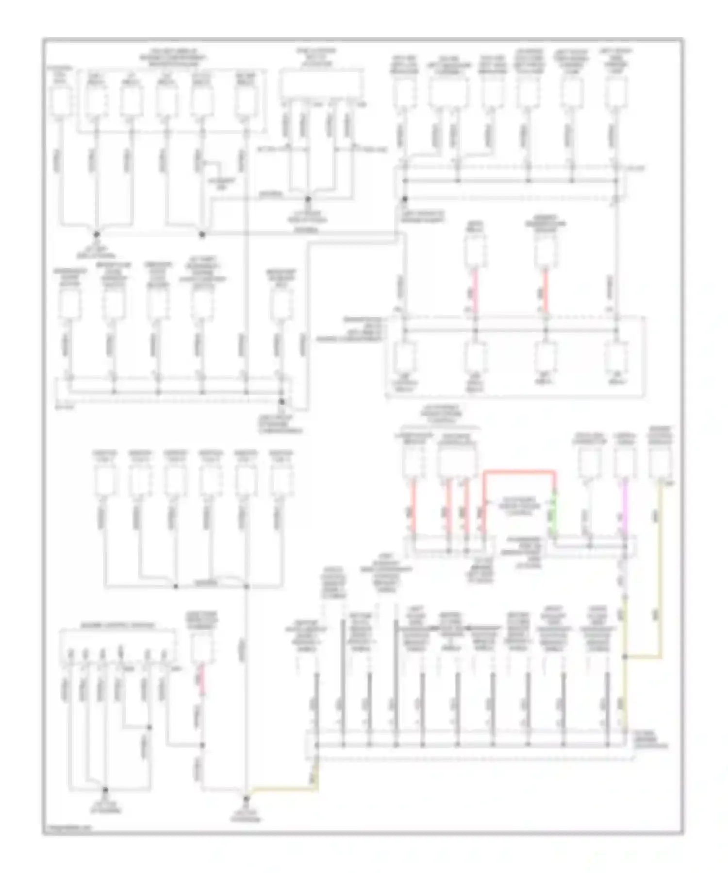 Avalon Toyota XX30 (2005-2007): Ground distribution circuit (1 of 4)