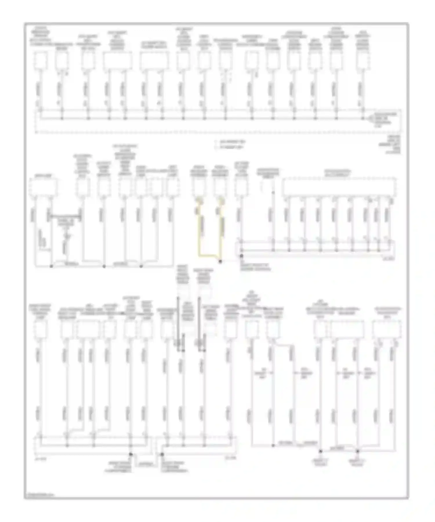 Avalon Toyota XX30 (2005-2007): Ground distribution circuit (2 of 4)