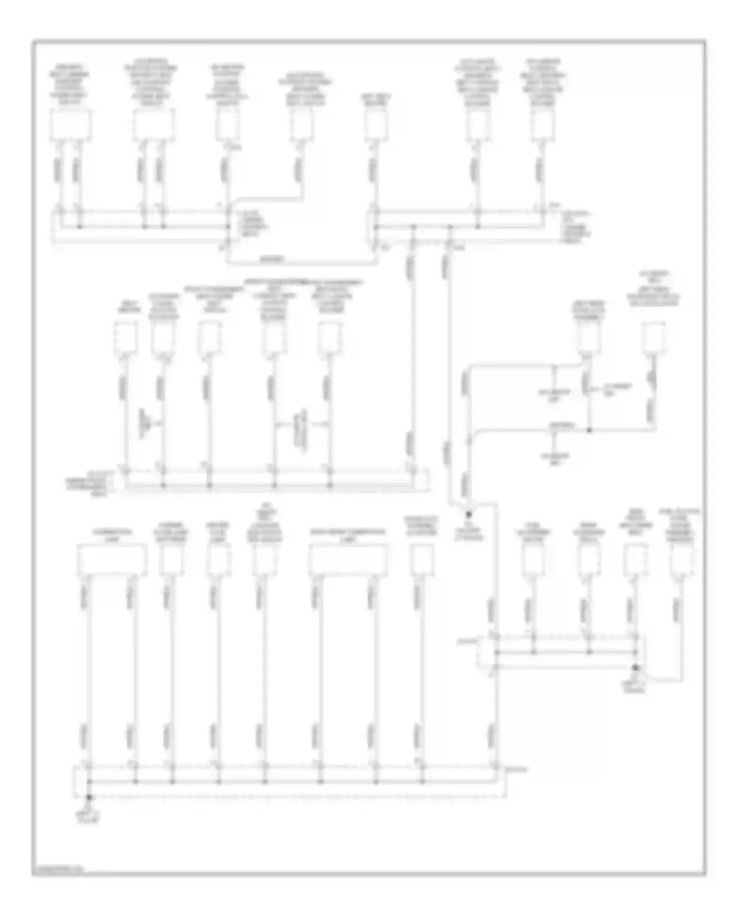Avalon Toyota XX30 (2005-2007): Ground distribution circuit (4 of 4)