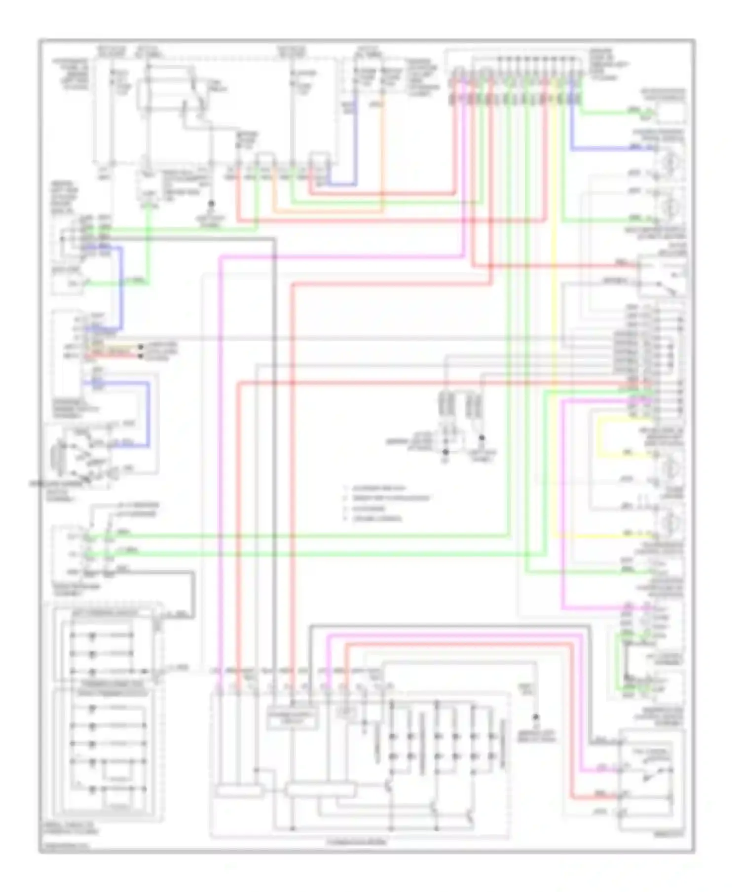 Avalon Toyota XX30 (2005-2007): Instrument illumination circuit