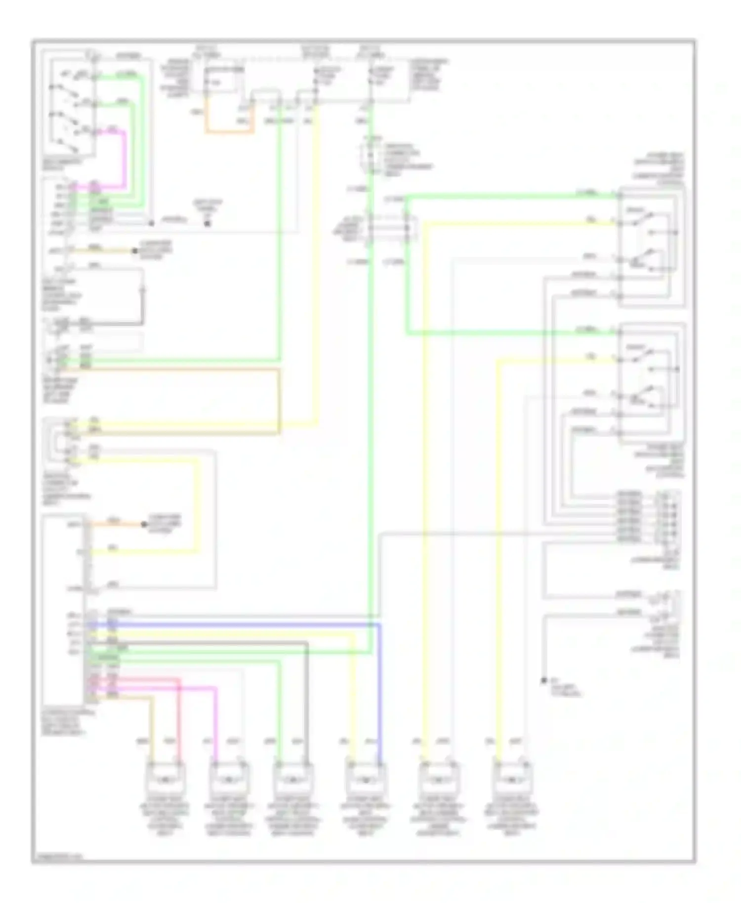 Avalon Toyota XX30 (2005-2007): Memory seat circuit